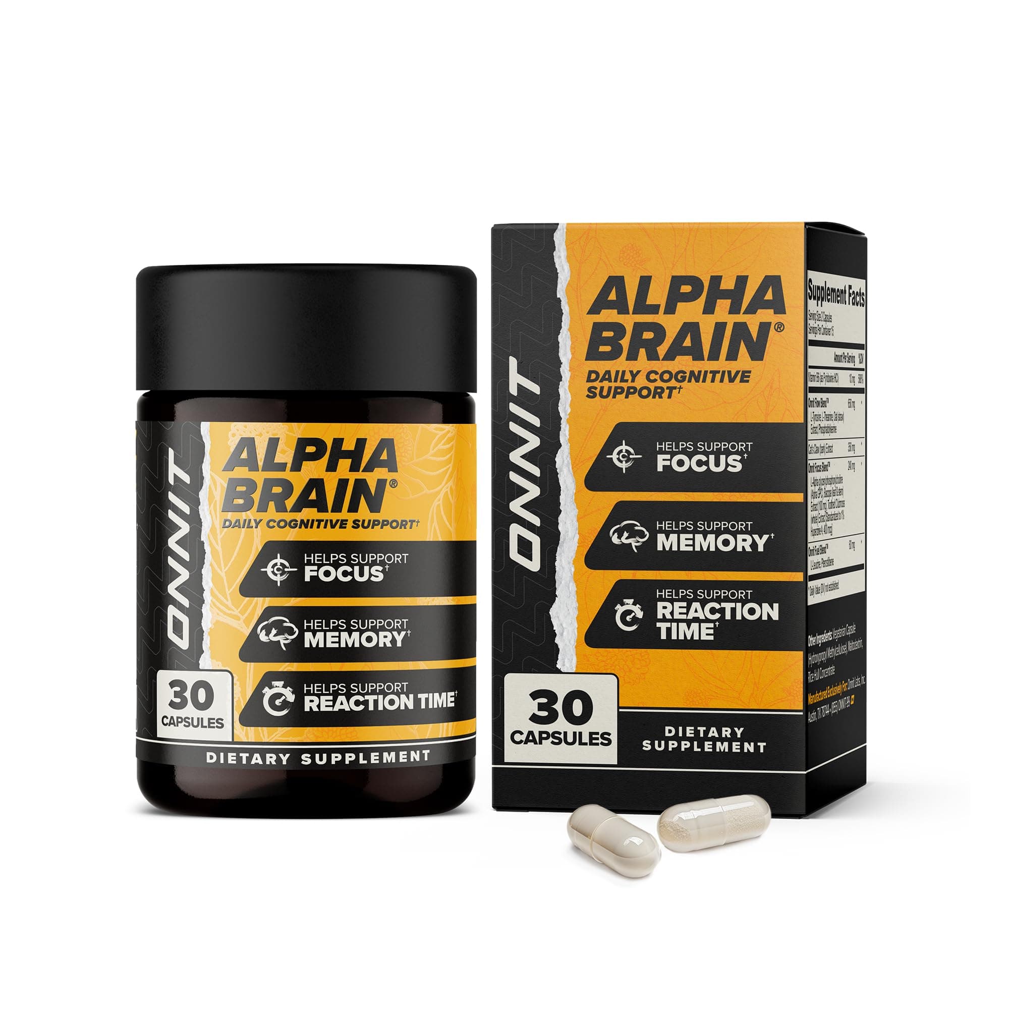 Onnit Alpha Nootropic Brain Booster Supplement (30ct)