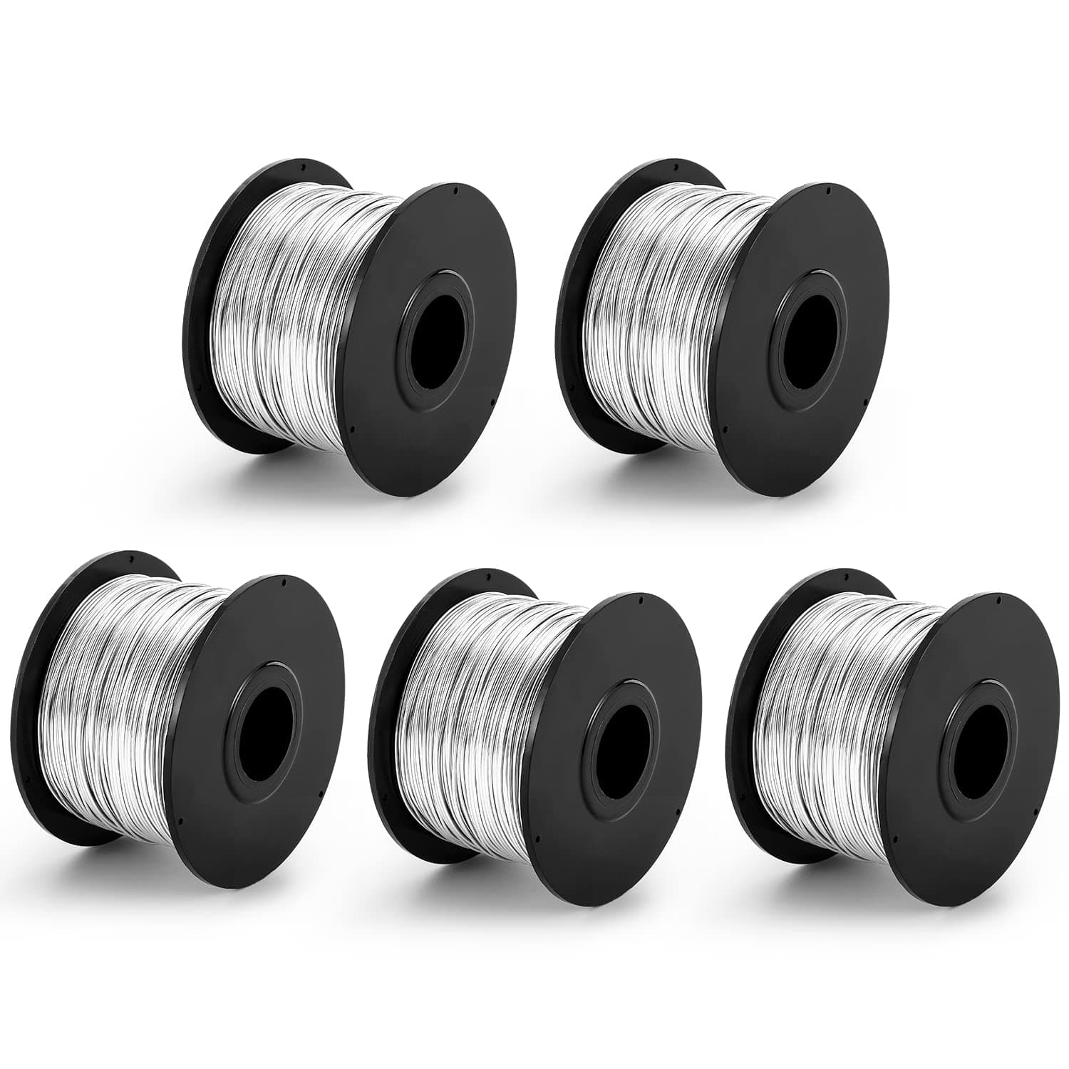 5pcs Rebar Tie Wire, 1/32" Diameter, 40" Length, for Automatic Rebar Tie Gun