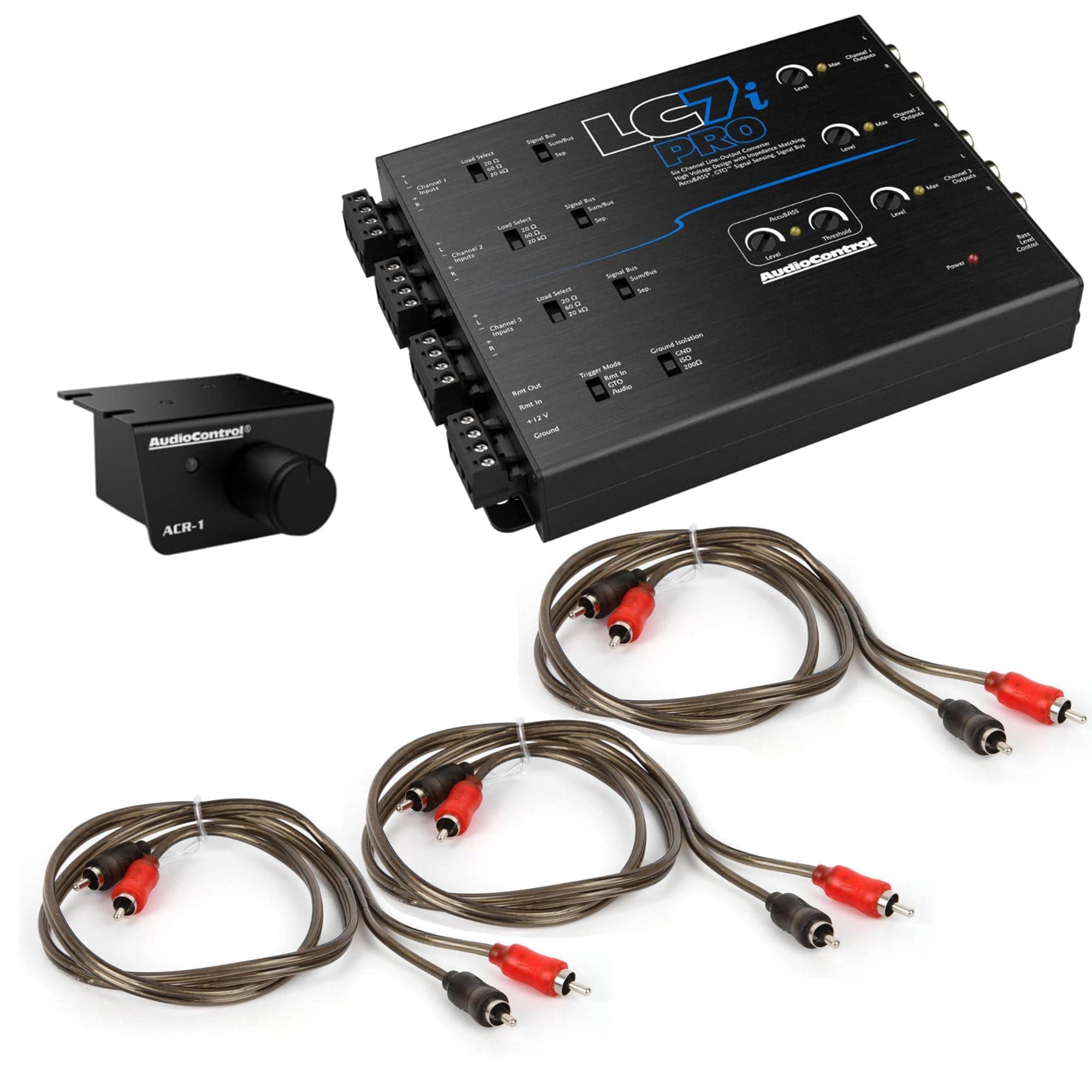 - AccuBASS 6-Ch Line Out Converter Kit - LC7iPro Processor and 3ft Oxygen Free RCA Cables