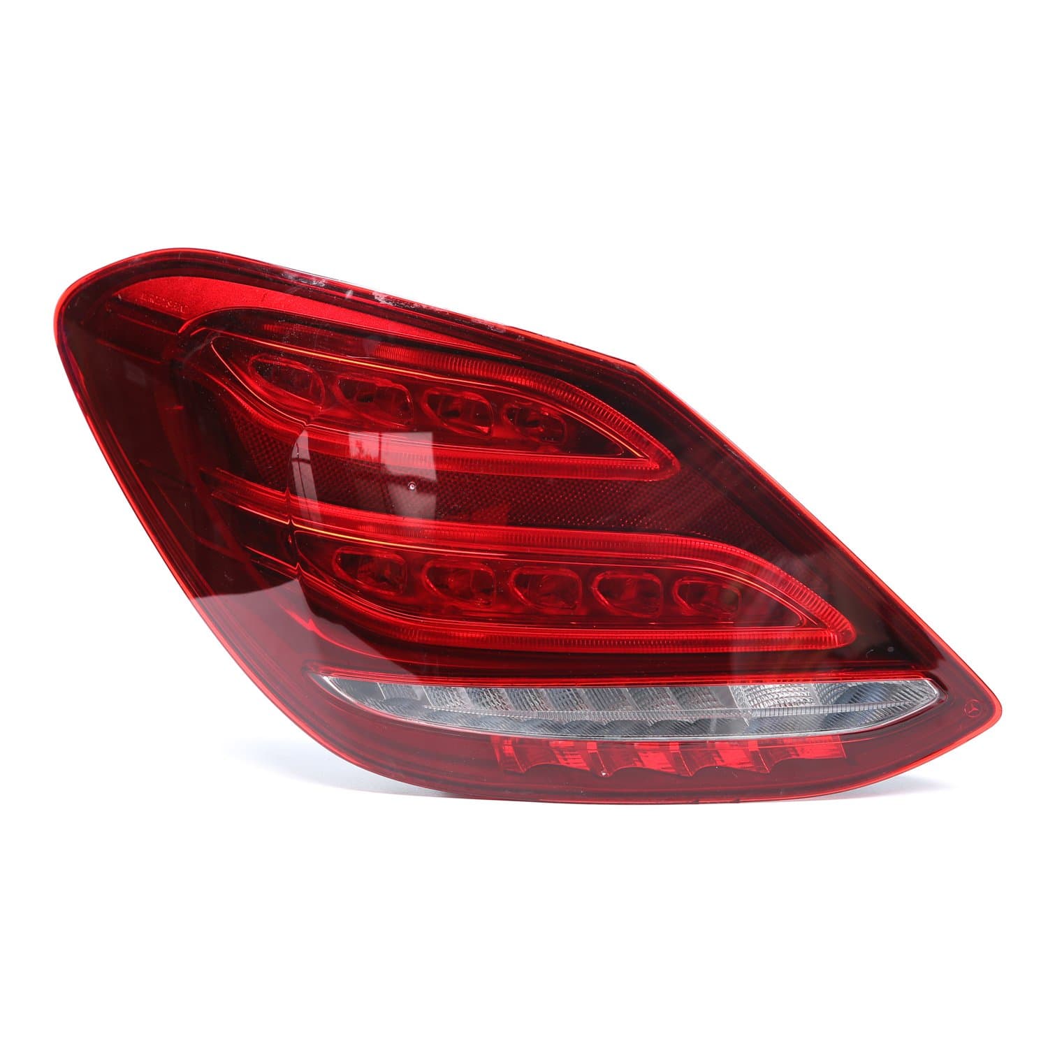 Full LED Brake Reverse taillight, Rear Stop Lamp with LED Bulbs Assembly Replacement for Benz W205 C-Class 2015-2018, 1 Pc Left Tail Lamp