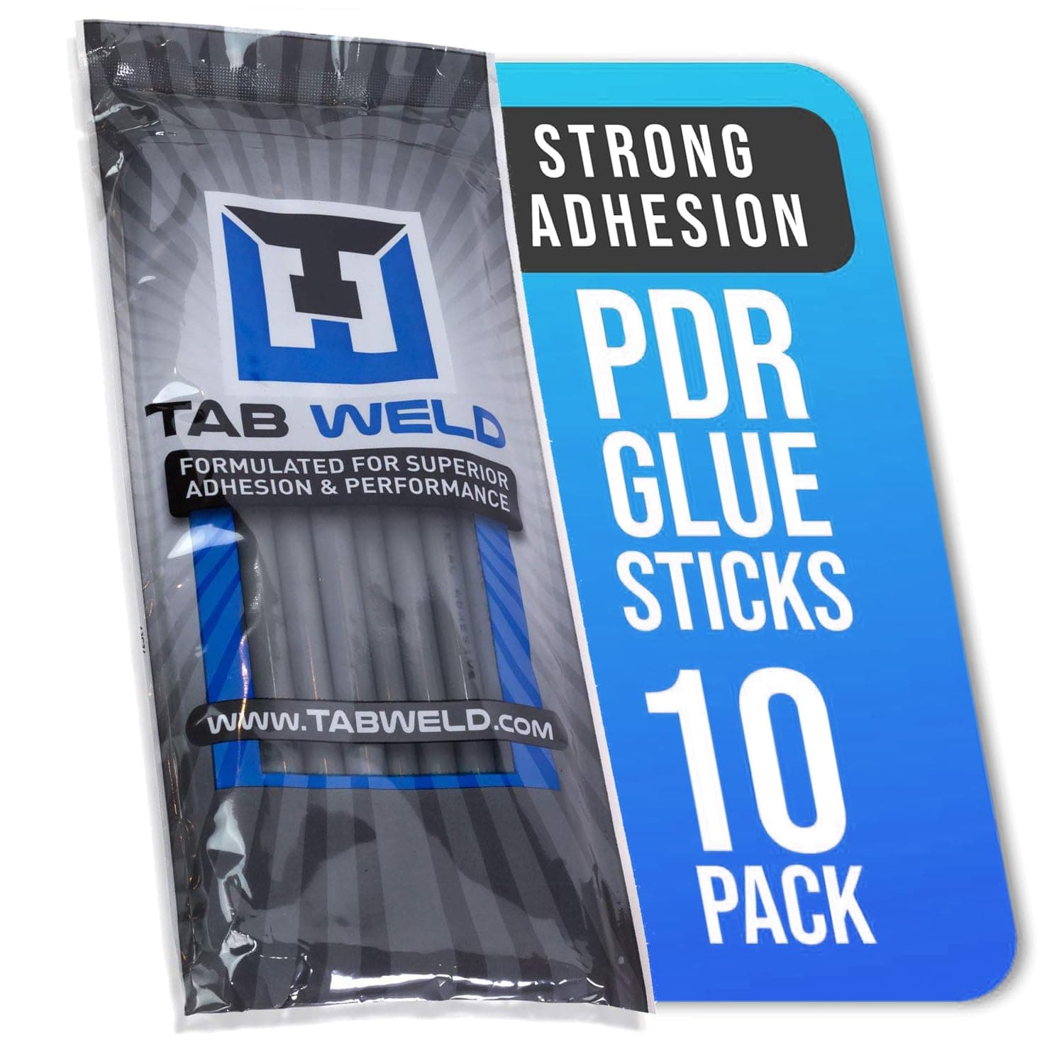 Black Plague PDR Glue Sticks - Paintless Dent Repair - Grey, 10 Pack
