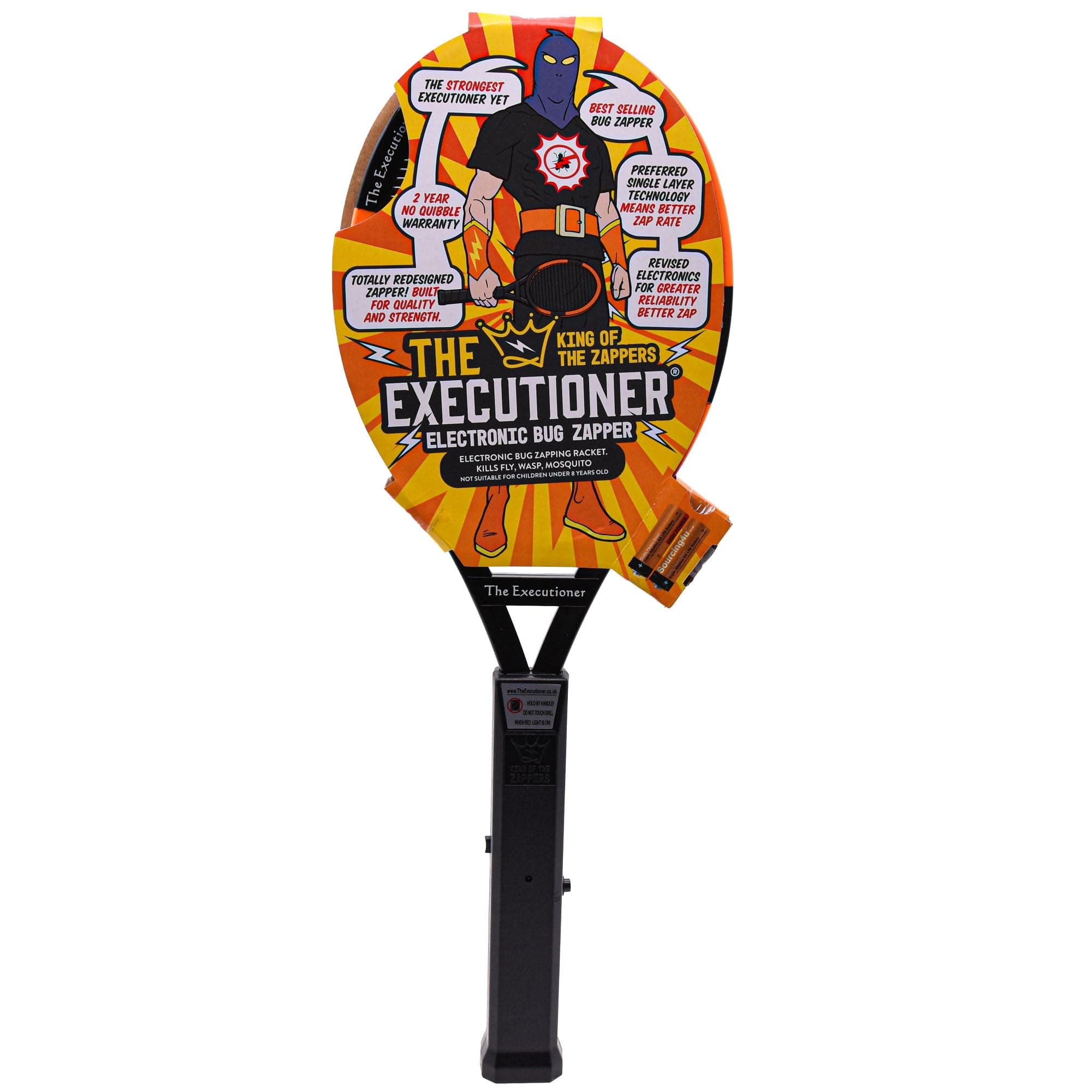 The Executioner Fly Killer Mosquito Swatter Racket Wasp Bug Zapper Indoor Outdoor Over 50cm Long