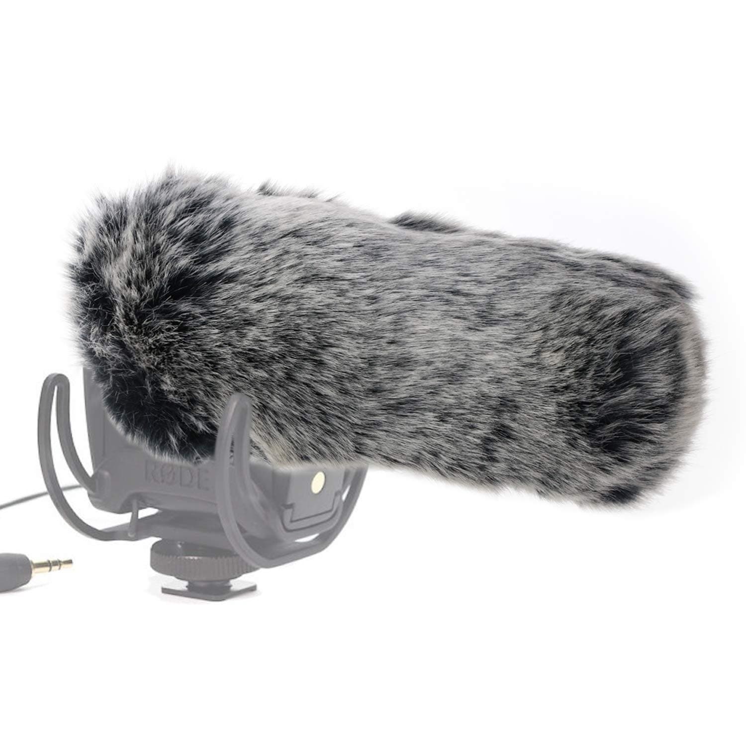 SUNMON Microphone Furry Windscreen, Dead Cat Wind Muff Mic Windshield Fur Foam Cover as Pop Filter Compatible with Rode VideoMic Pro Camera Microphone
