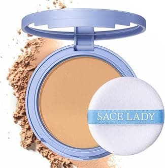 Face Powder Waterproof Sets Makeup, Controls Shine, Smooth Fine Lines for Flawless Lightweight Finish, Long Lasting Matte Compact Setting Powder Cosmetics Cruelty-free, 0.35oz (#03)