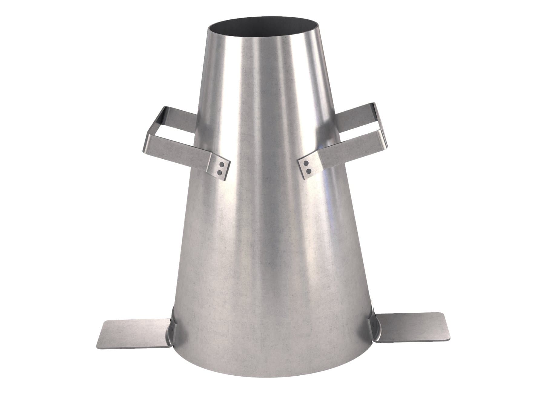 Bon Steel Slump Cone for Concrete Testing – Plated Rust-Resistant Steel Concrete Slump Cone with Handles & Foot Pieces, 12 in. Height, 4-1/4 in. Top x 8 in. Bottom Diameter