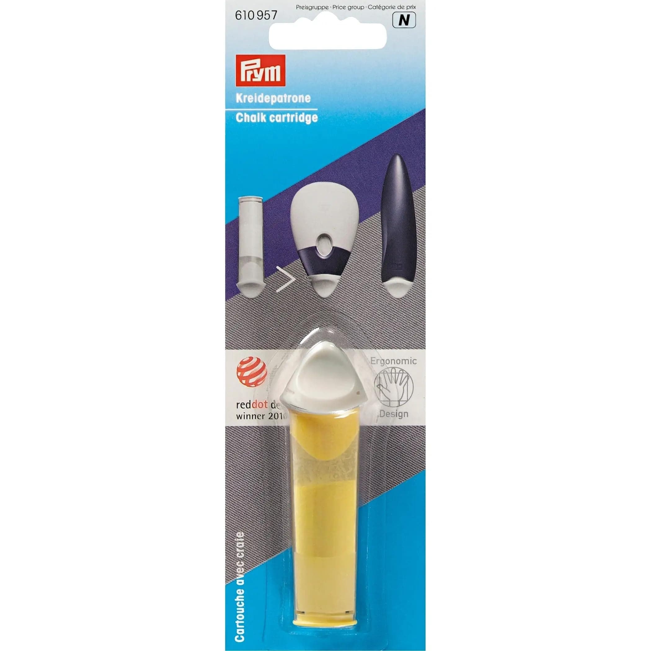 Chalk Cartridge Ergonomic, Yellow
