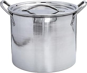 Buckingham Stock Pot with Stainless Steel Lid Multi Purpose Boiling Pot for Soups Stews & Brew 6 litres