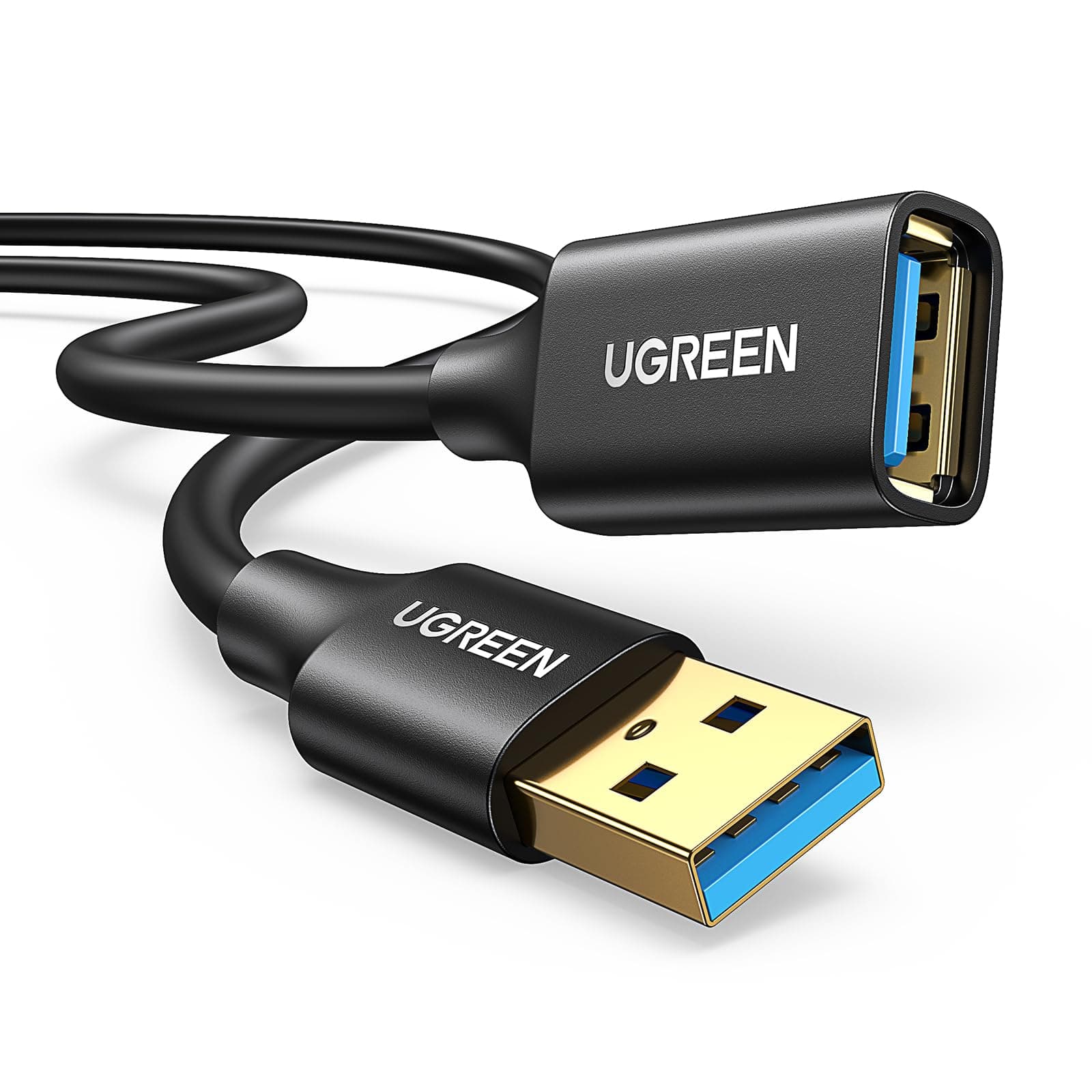 UGREEN USB Extension 3M USB3.0 Extension Cable Gold-Plated Connectors High-Speed Data Transfer A Male to A Female USB Cable Extension Cord
