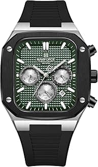 Men's Quartz Watch with Automatic Date and Week Indication - Analogue Wrist Watch