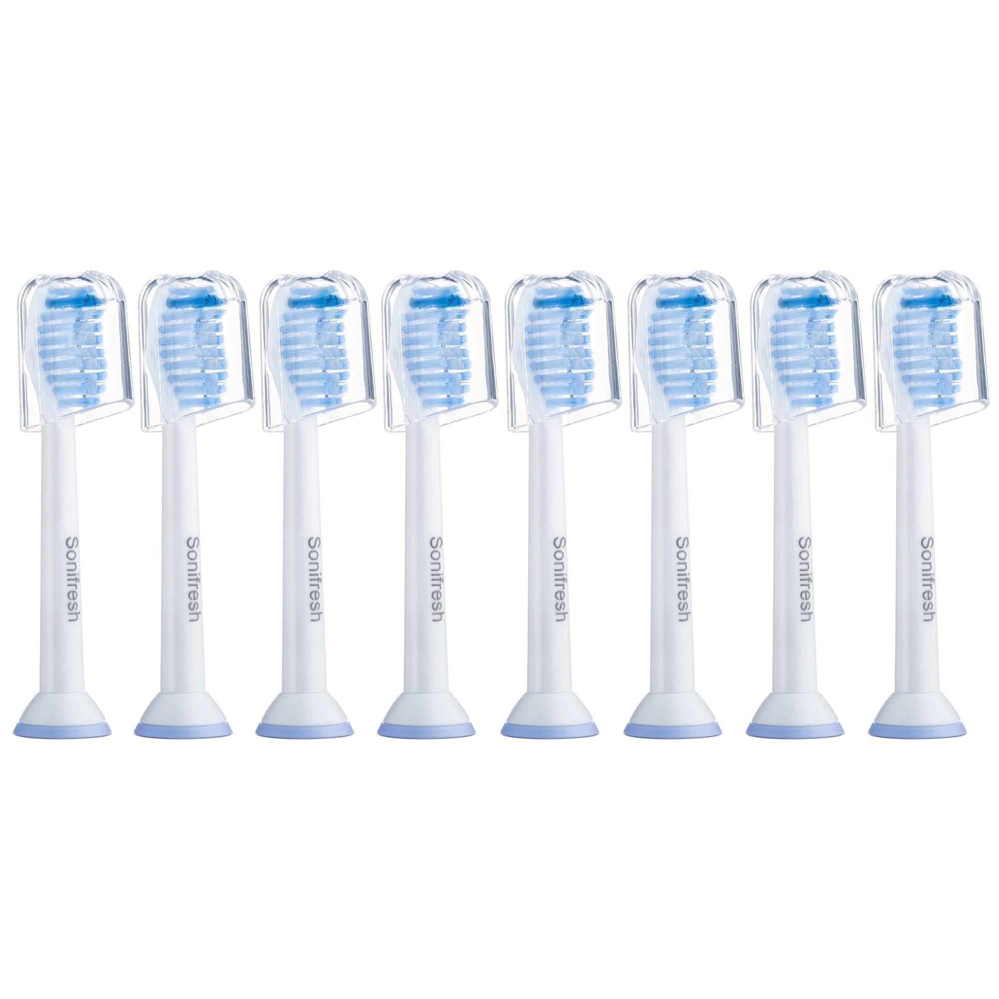 Replacement Toothbrush Heads Sensitive Sonic Toothbrush Heads Compatible with Philips Sonicare Electric Toothbrush(8 Pack)