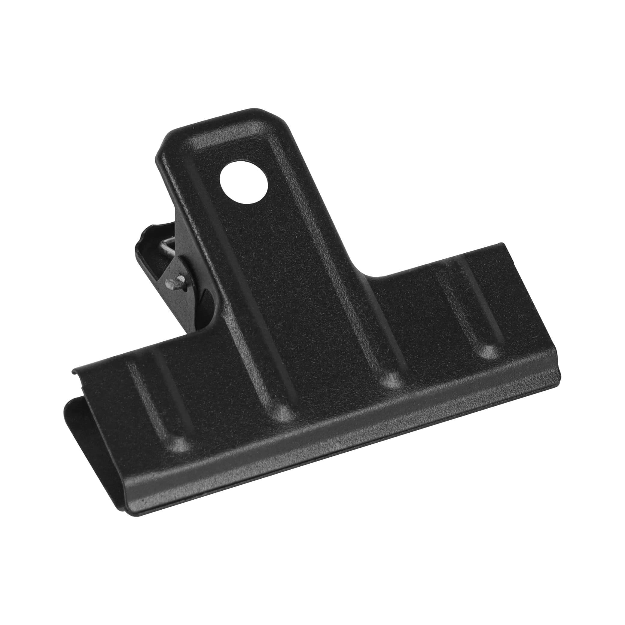 Large Bull Clips Thickened 12 Pack Large Bull Clips, 3 Inch/78mm Metal Binder Clips, Bulldog Hinge Clip for Pictures, Food Bags, Home & Office(Black)