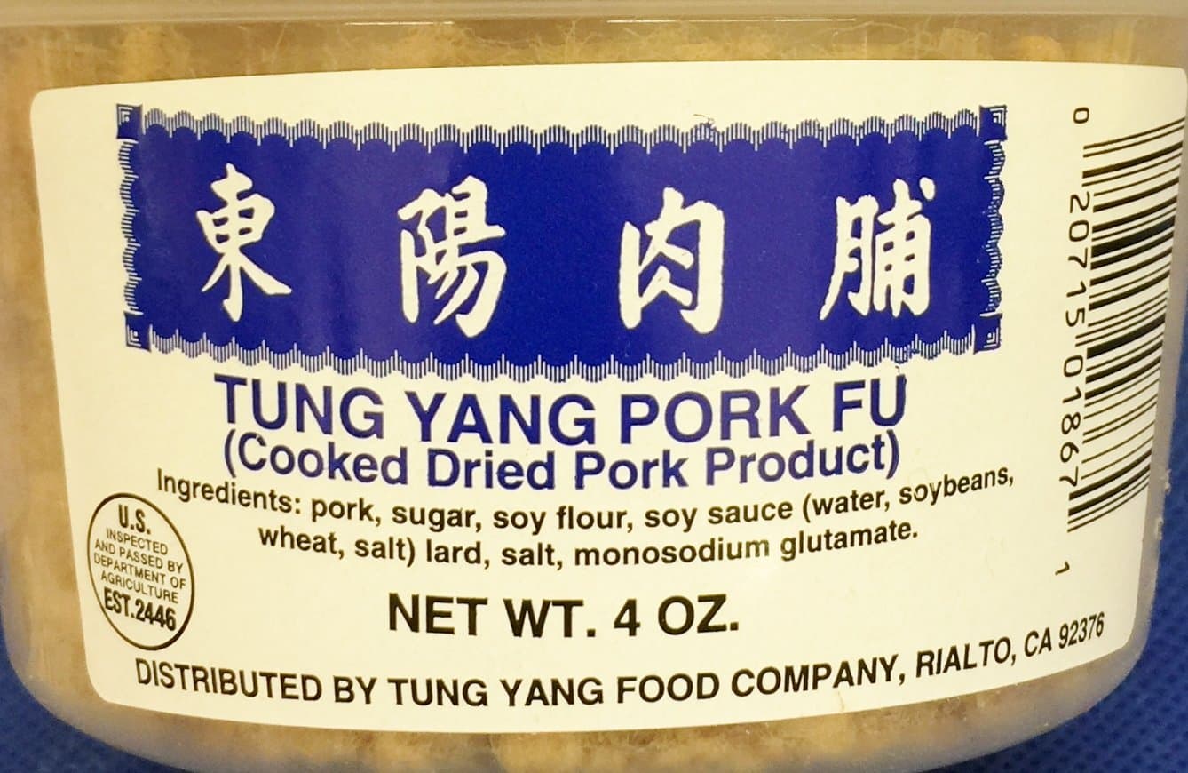4oz Tung Yang Pork Fu, Cooked Dried Pork, Pack of 1