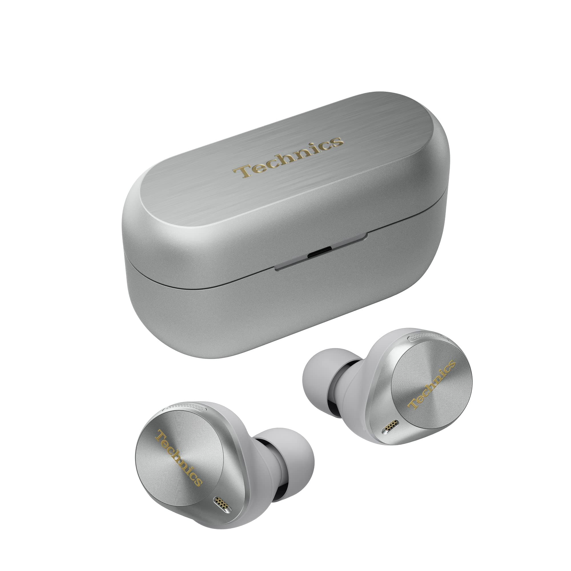 EAH-AZ80E-K Wireless Earbuds with Noise Cancelling, 3 Device Multipoint Bluetooth, Comfortable In-Ear Earphones, Wireless Charging, Silver