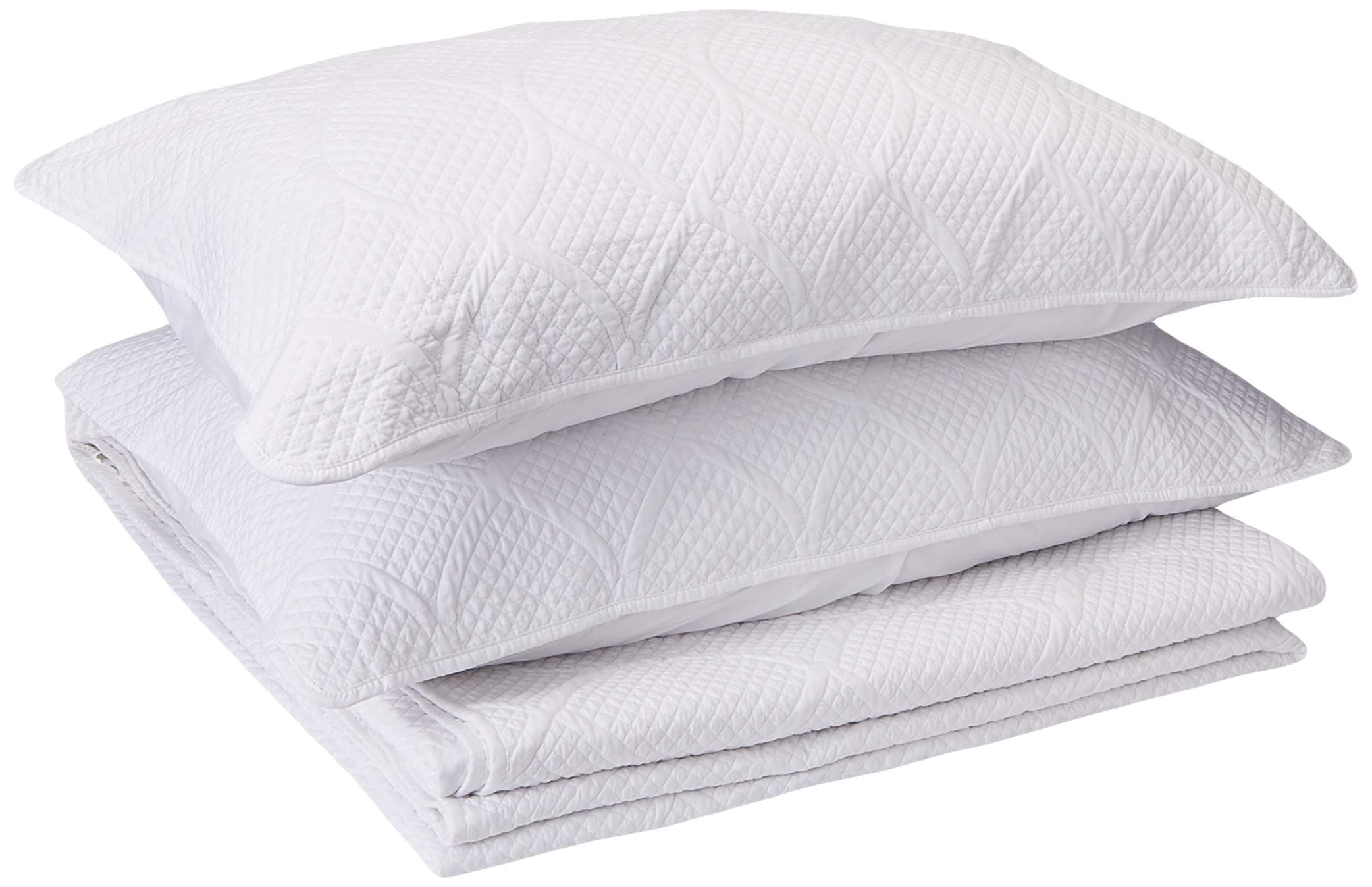 Madison Park Corrine 3 Piece Bedspread Set, White, King