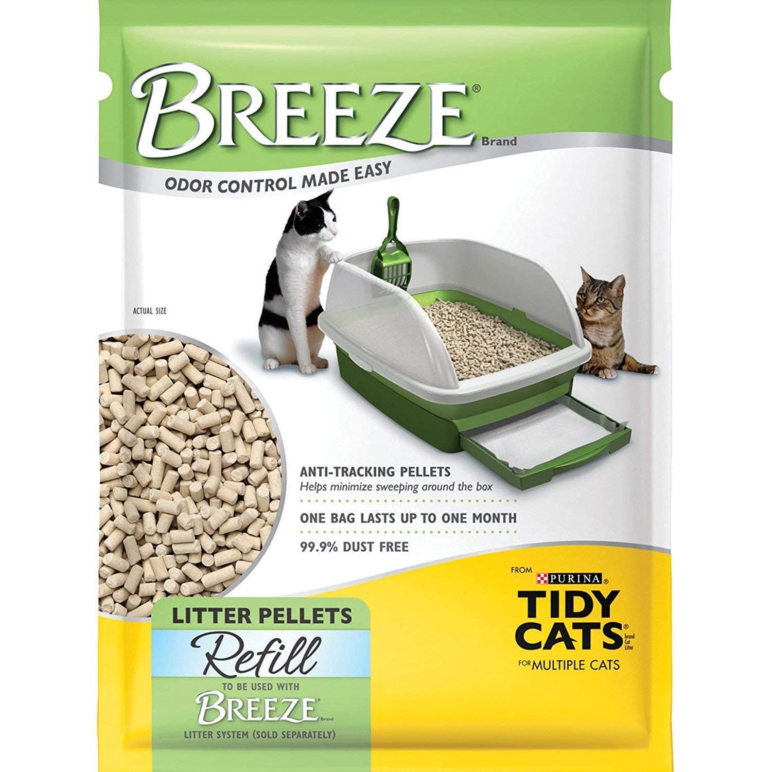 BREEZE Cat Refill Litter Pellets 3.5 lbs (Pack of 4)
