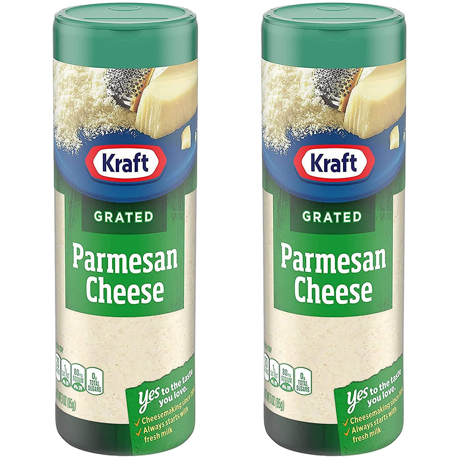 Parmesan Cheese Grated, 2 x 85 g