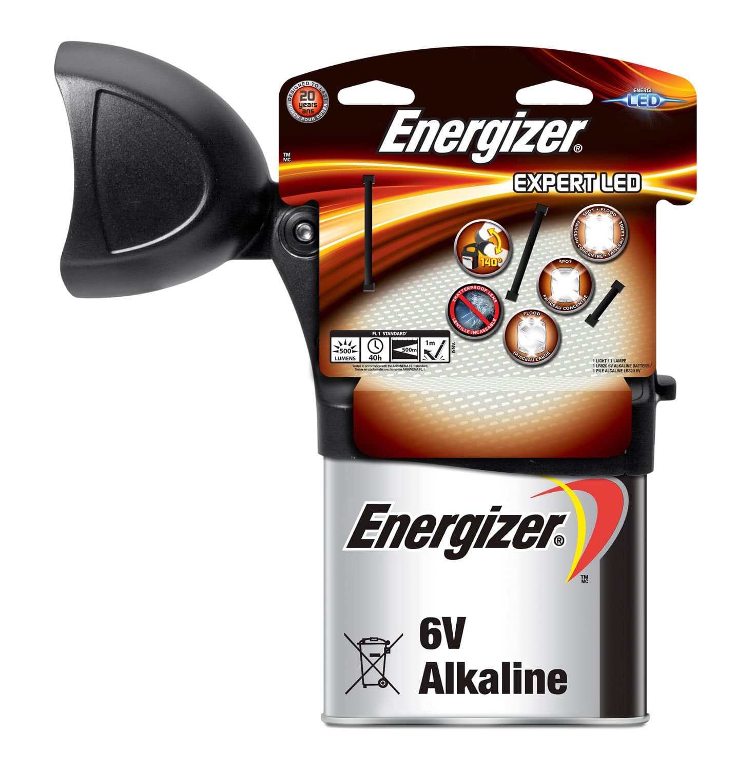Energizer Expert LED High Intensity 6V LR820 Torch