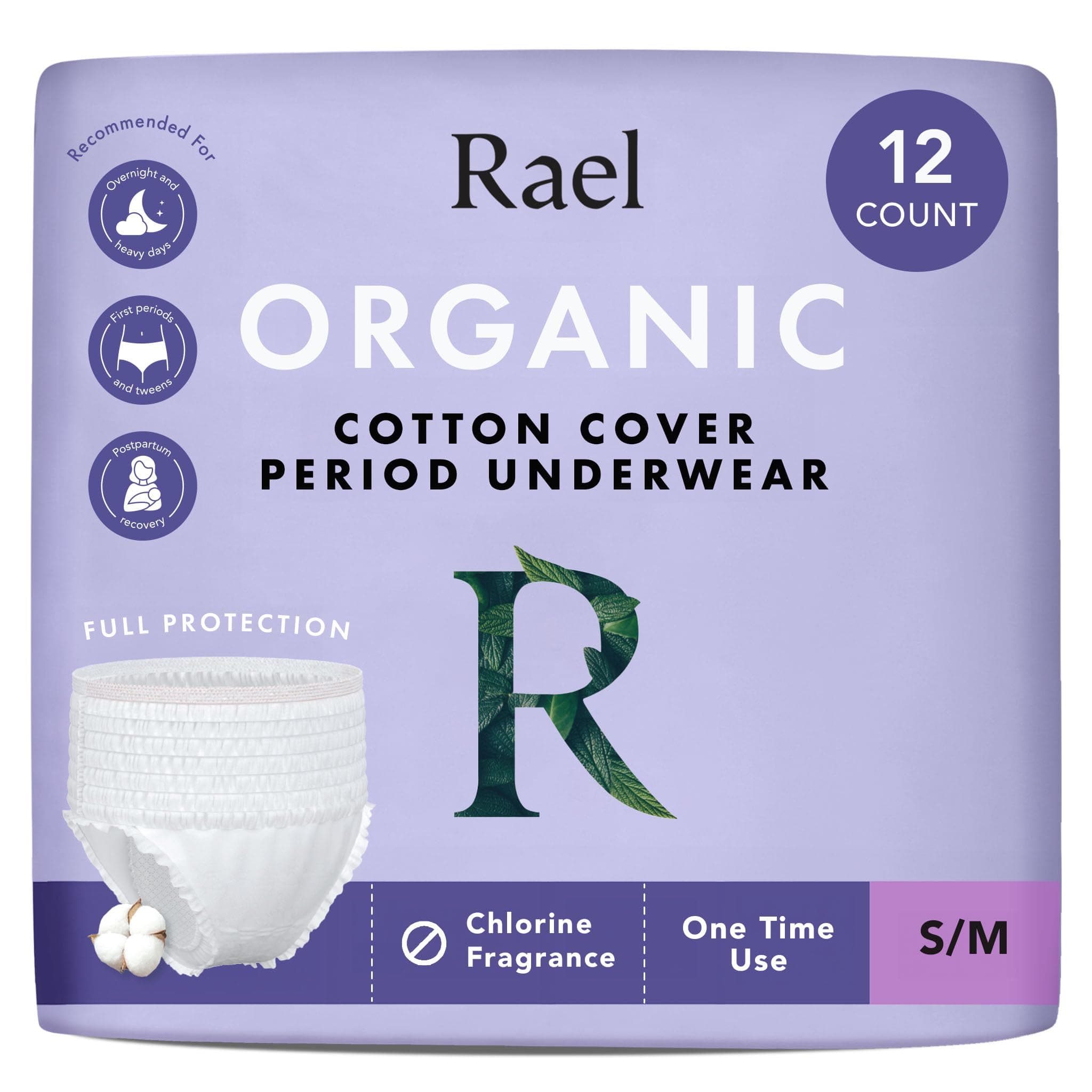 Organic Cotton Period Underwear - Size S-M