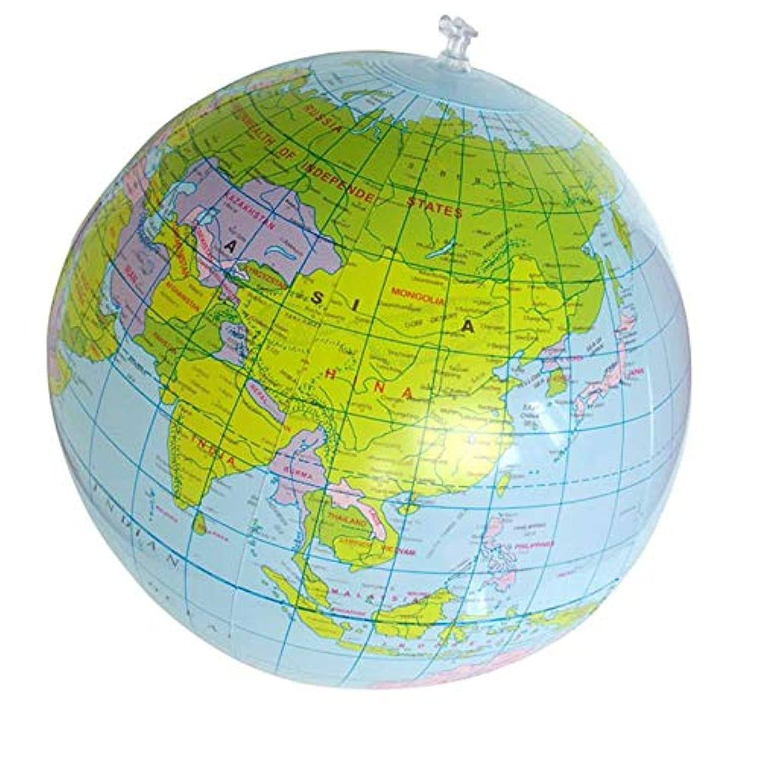 30cm Inflatable Globe World Earth Ocean Map Ball Geography Learning Educational Beach Ball Kids Toy