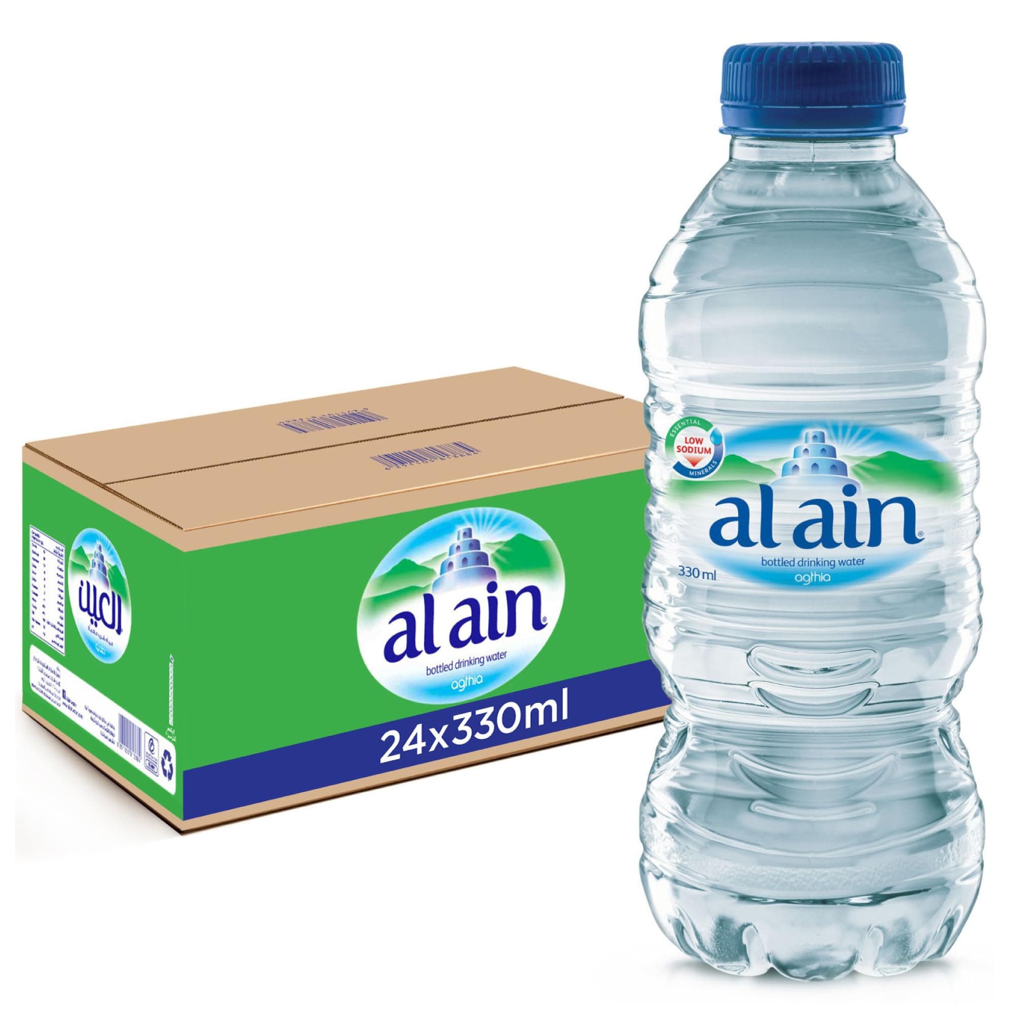 Bottled Drinking Water Low Sodium Value Pack 24 x 330 ml