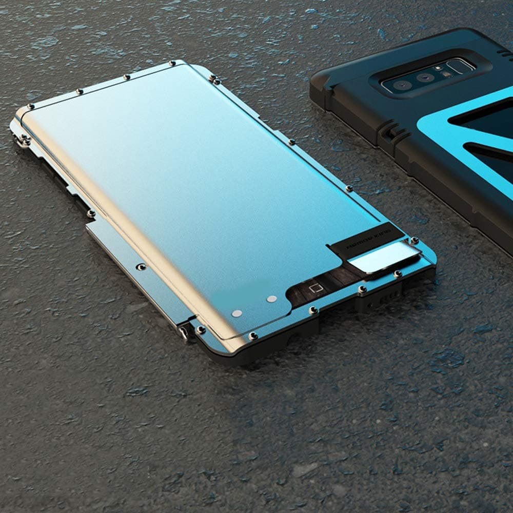 LASTARTS Bracket Mobile Phone Shell Shatter-resistant Creative Three-in-one Metal Flip Iron Man Protection Mobile Phone Shell Phone Case For Samsung Note2, Note8, Note FE, Note3, Note4, Note5 Fall-pro
