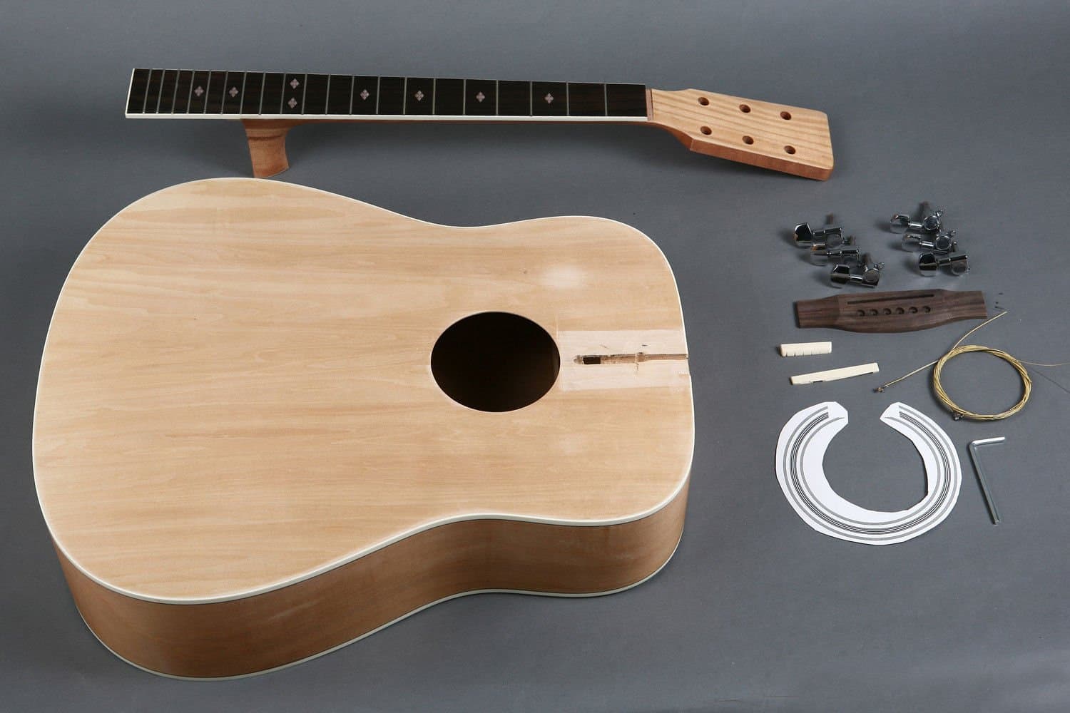 DIY ACOUSTIC GUITAR BUILDER PROJECT LUTHIER KIT - DREADNOUGHT, AA, CUTOUT
