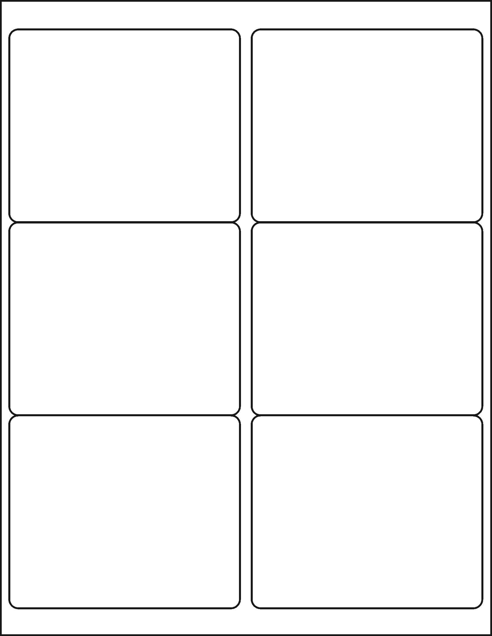 Universal Label 6 ups Labels Compatible with All Ink Jet and Laser Printers