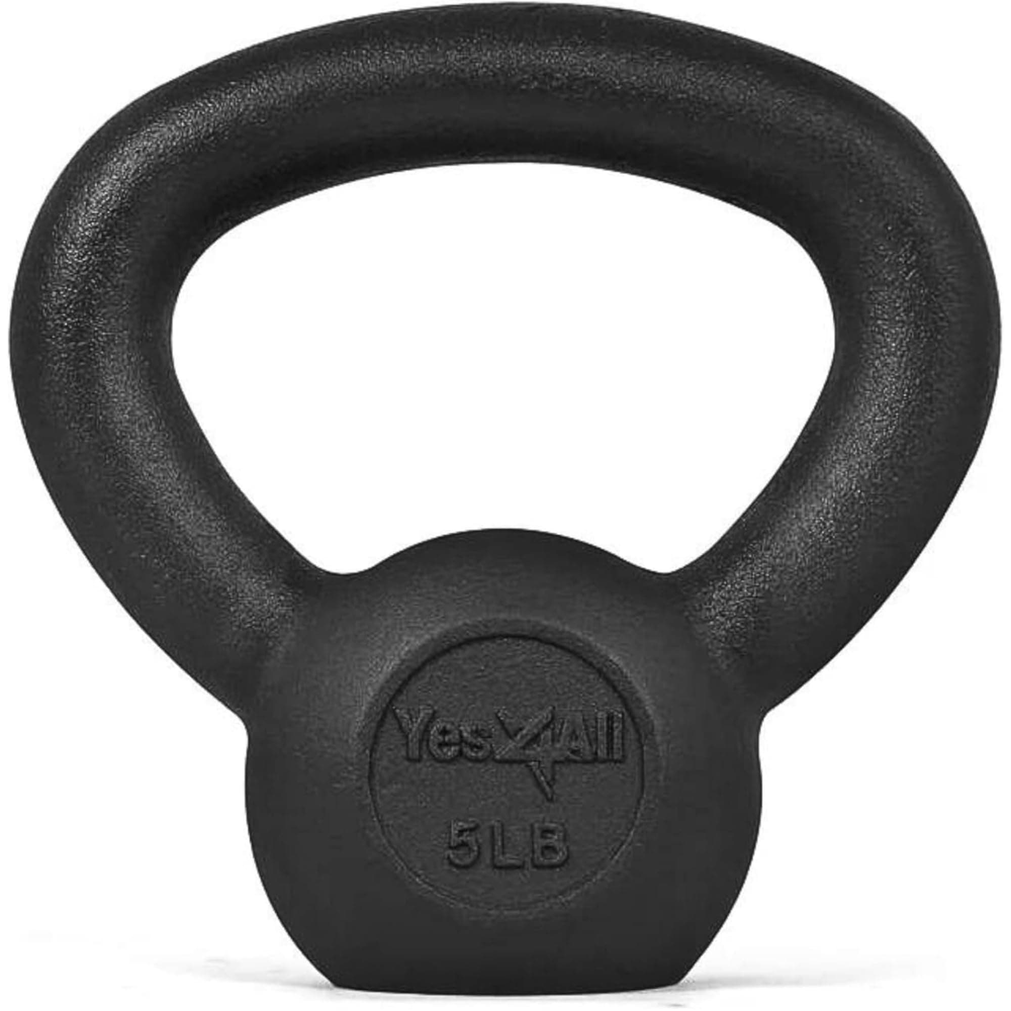 Yes4All Cast Iron Kettlebell, Strength Training Kettlebells 5-80 Lb (5,10,15,20,25,30,35,40,45,50,60,70,80 Lb) for Full Body Workout, Push up, Strength Training - Single & Kettlebell Set of 2 for Men