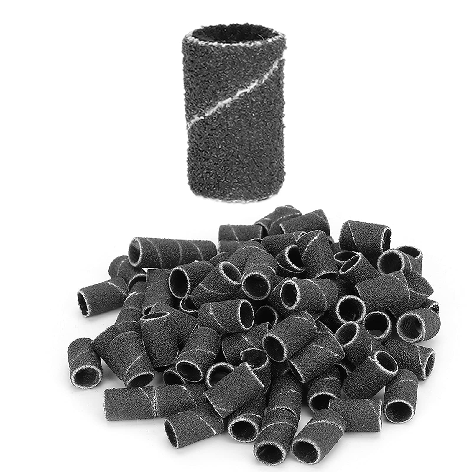 Sanding Bands, Surface Replacement Professional Nail Art Sanding Bands for Nail Drill(HQ-12 Black 120#)'