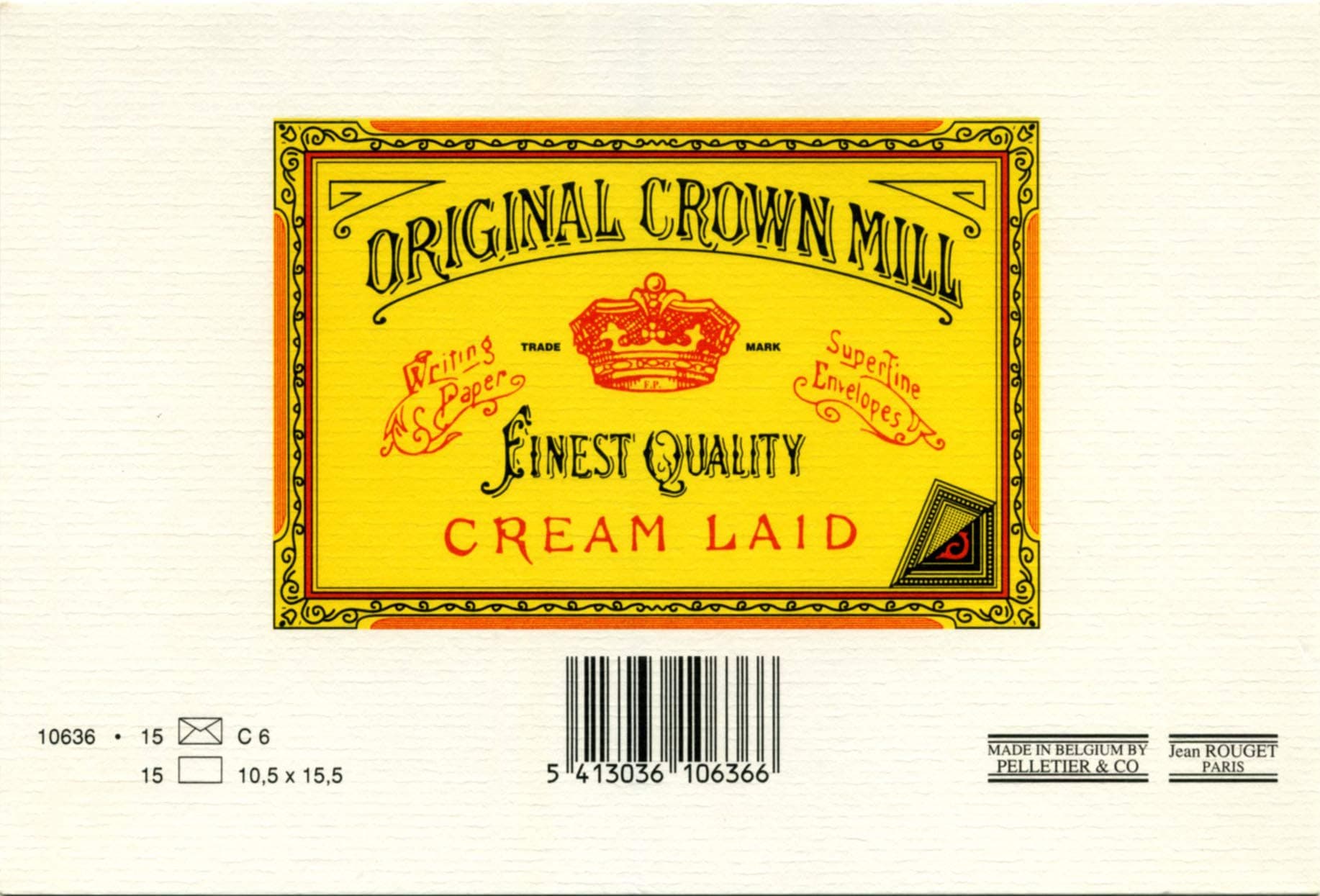 Original Crown Mill Card Set White 10636