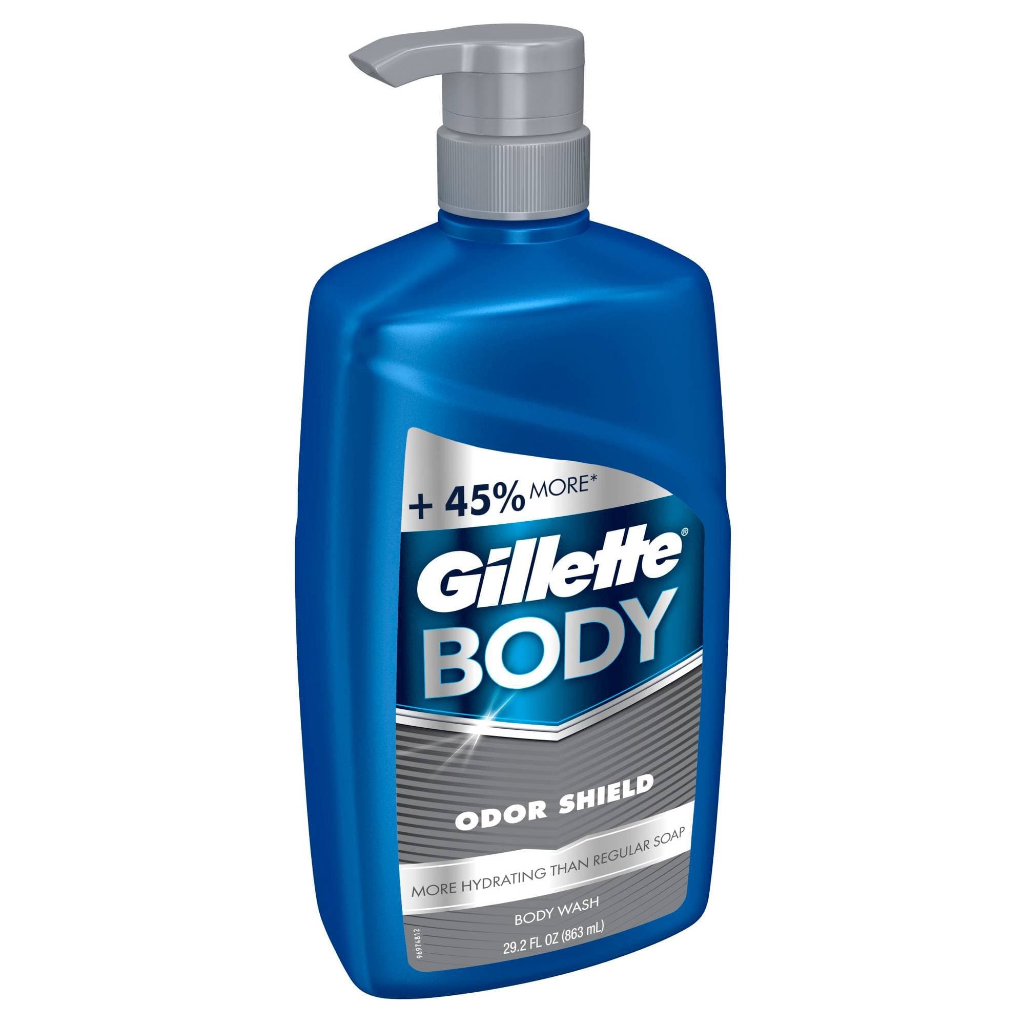 Gillette Odor Shield Body Wash Pump 29.2 oz, pack of 1