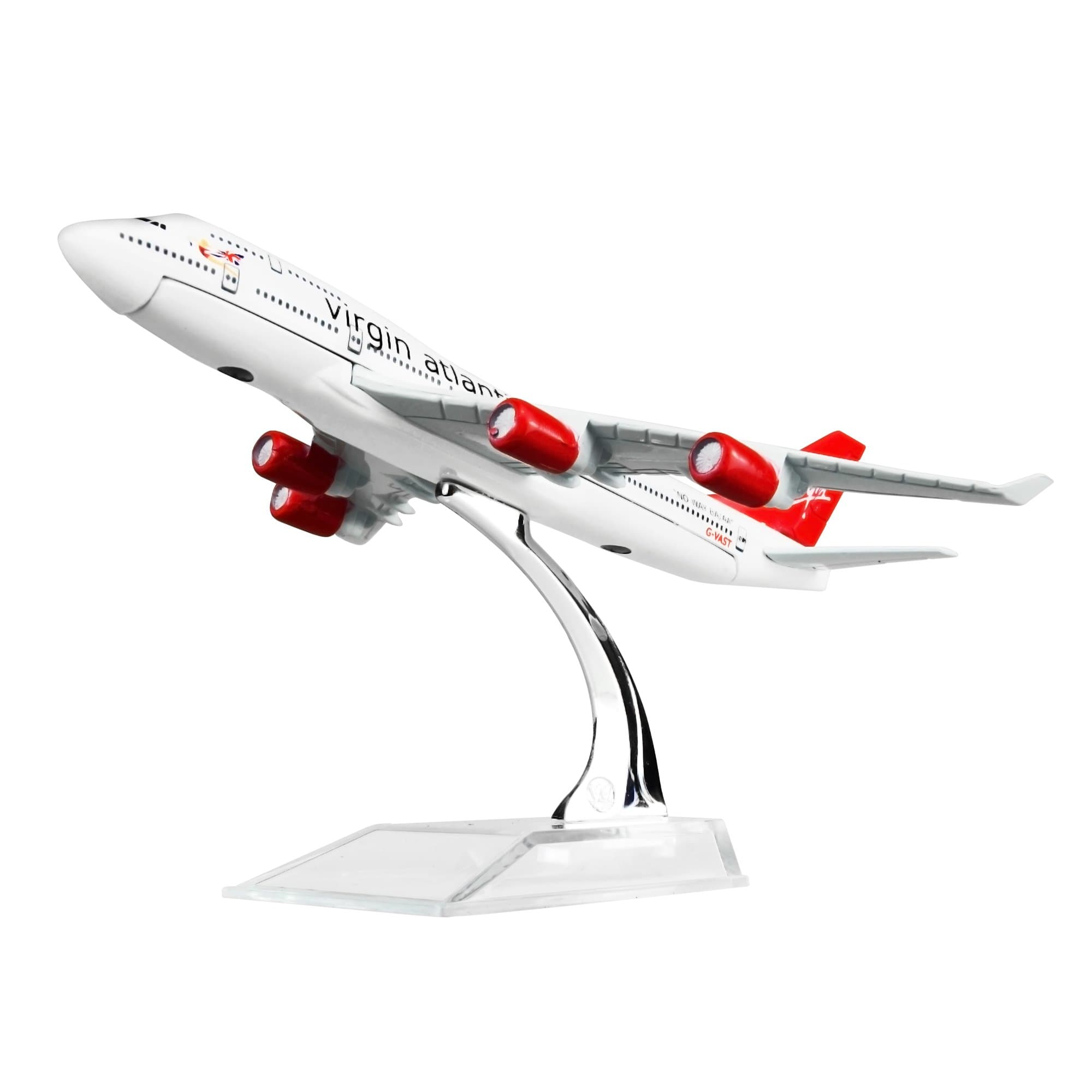 LEX ES Diecast Plane Model 1:400 scale Virgin Boeing 747 Airplane Model for Decoration or Ages 14+ Gift