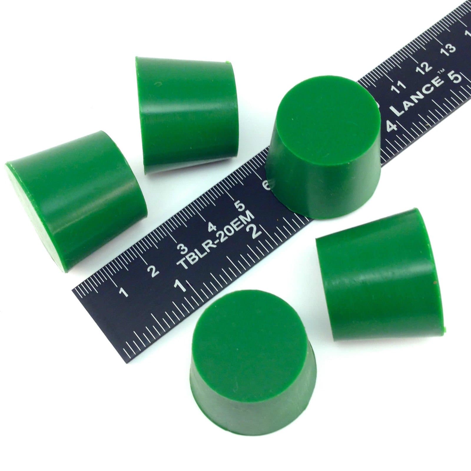 5 Pc 1 1/32" X 1 1/4" #6 High Temp Silicone Rubber Tapered Plug Powder Coating Custom Painting Supplies