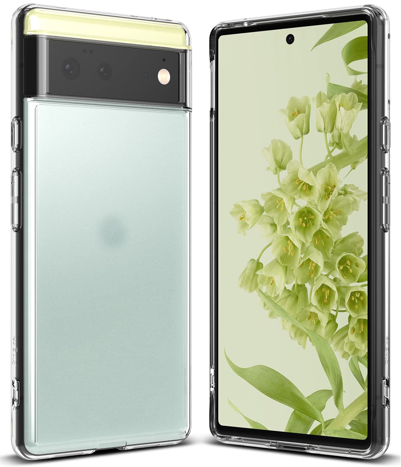 Ringke Fusion Matte Compatible with Google Pixel 6 Case Back Cover Anti Fingerprint Hard PC Back TPU Bumper Scratch Resistant Natural Form - Matte Clear