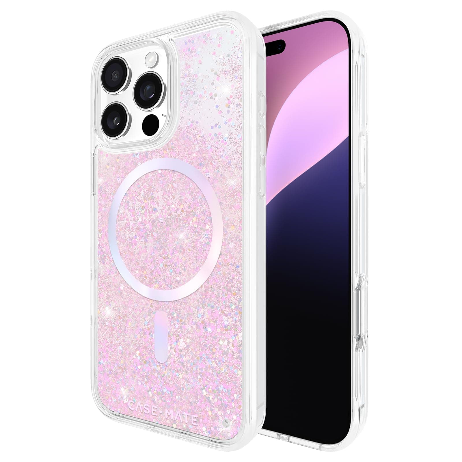 Case-Mate iPhone 16 Pro Max Case [MagSafe compatible] - Iridescent Liquid Glitter Phone Case with 3.7m Drop Protection - Magnetic Premium Case for iPhone 16 Pro Max -