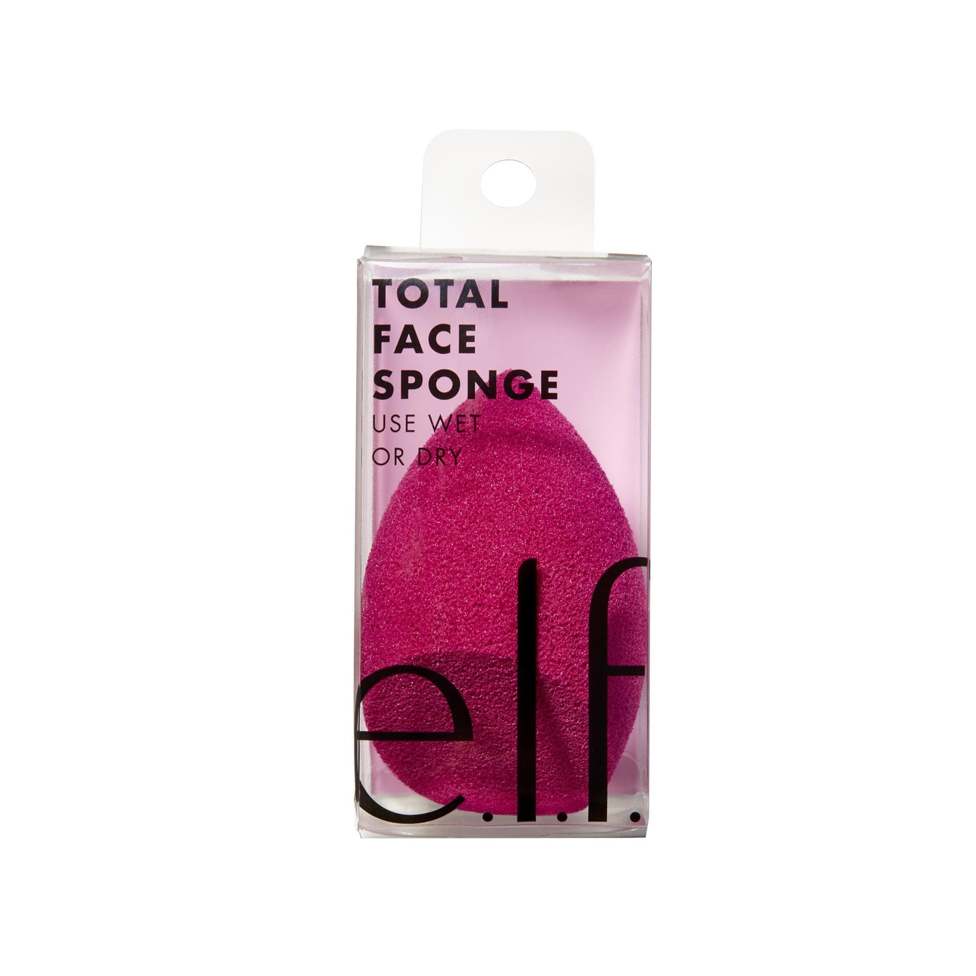 e.l.f, Total Face Sponge, Multi-Sided, Latex-Free, Angled and Rounded Sides, Blends, Contours, Illuminates, Shapes, Defines, Sculpts, Easy To Clean, Easy To Use