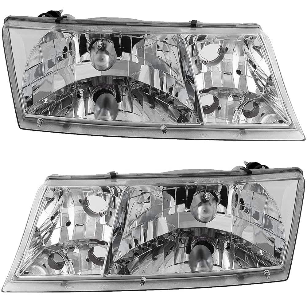 EPIC LIGHTING Halogen Replacement Spec Headlights Compatible with MERCURY 98-02 GRAND MARQUIS LS GS [ FO2502149 FO2503149 YW3Z13008CB YW3Z13008BB ] Pair