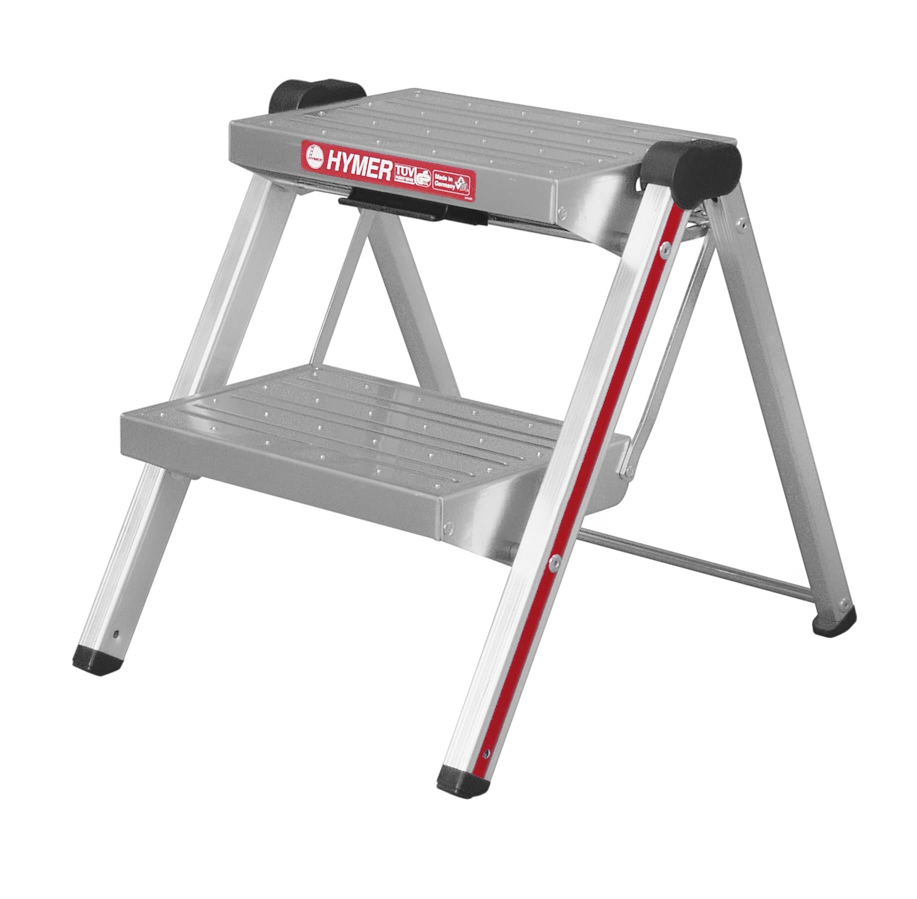 Hymer 603002 Folding Aluminium Step Ladder with 2 Steps