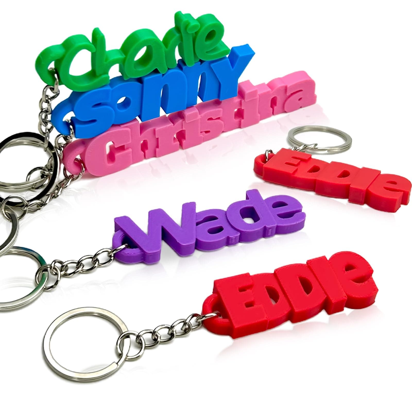 Personalized Name Tag for Backpack, Custom 3D Kids Name Keychain Tags, Personalized Back to School Supplies Gifts