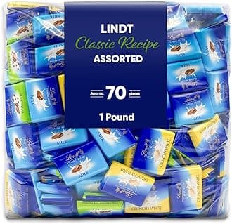 Creamy Milk Chocolate, Crunchy Almond Brittle White Chocolate & Roasted Hazelnut Chocolate – 1 Pound (Approx. 70 Pieces) – Smooth & Crunchy Assortment for Snacking, Sharing & Gifting