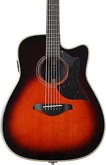Yamaha A-Series A3R Acoustic-Electric Guitar with Soft Case, Tobacco Sunburst