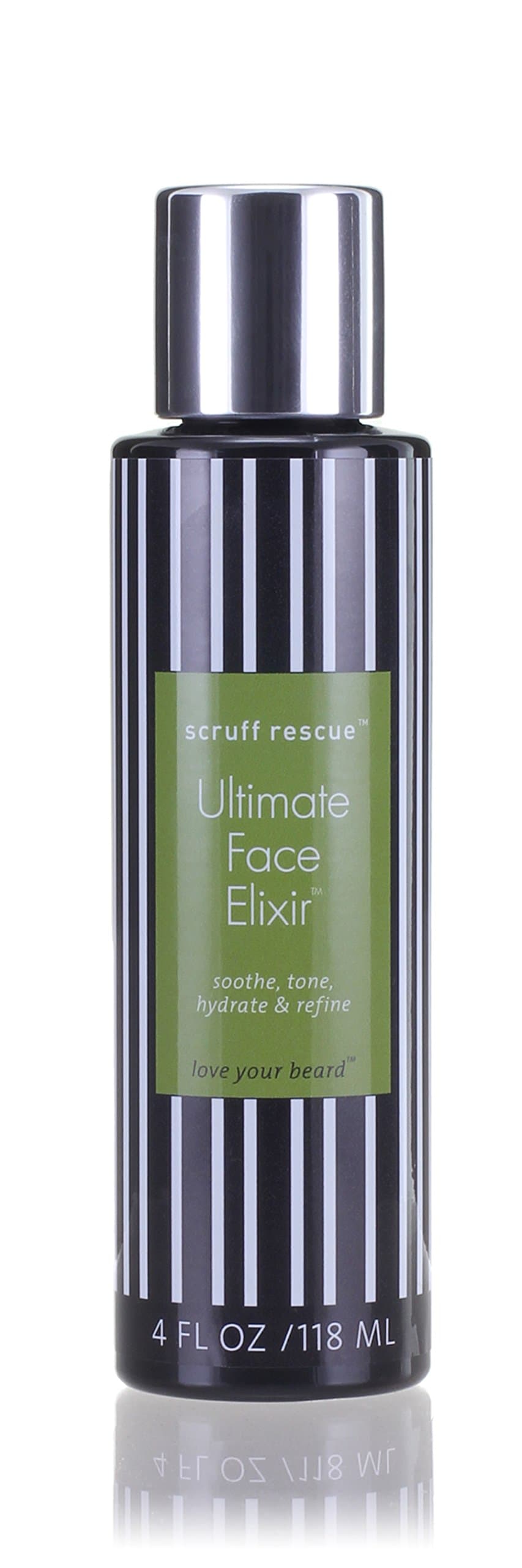 Best After Shave Balm, Scruff Rescue Ultimate Face Elixir, Premium Anti-Aging Light Lotion for Deep Moisture, Soothing Juniper, Oak, Horsetail, Chestnut & Hyaluronic Acid, Woody-Citrus Aroma, 4 fl oz