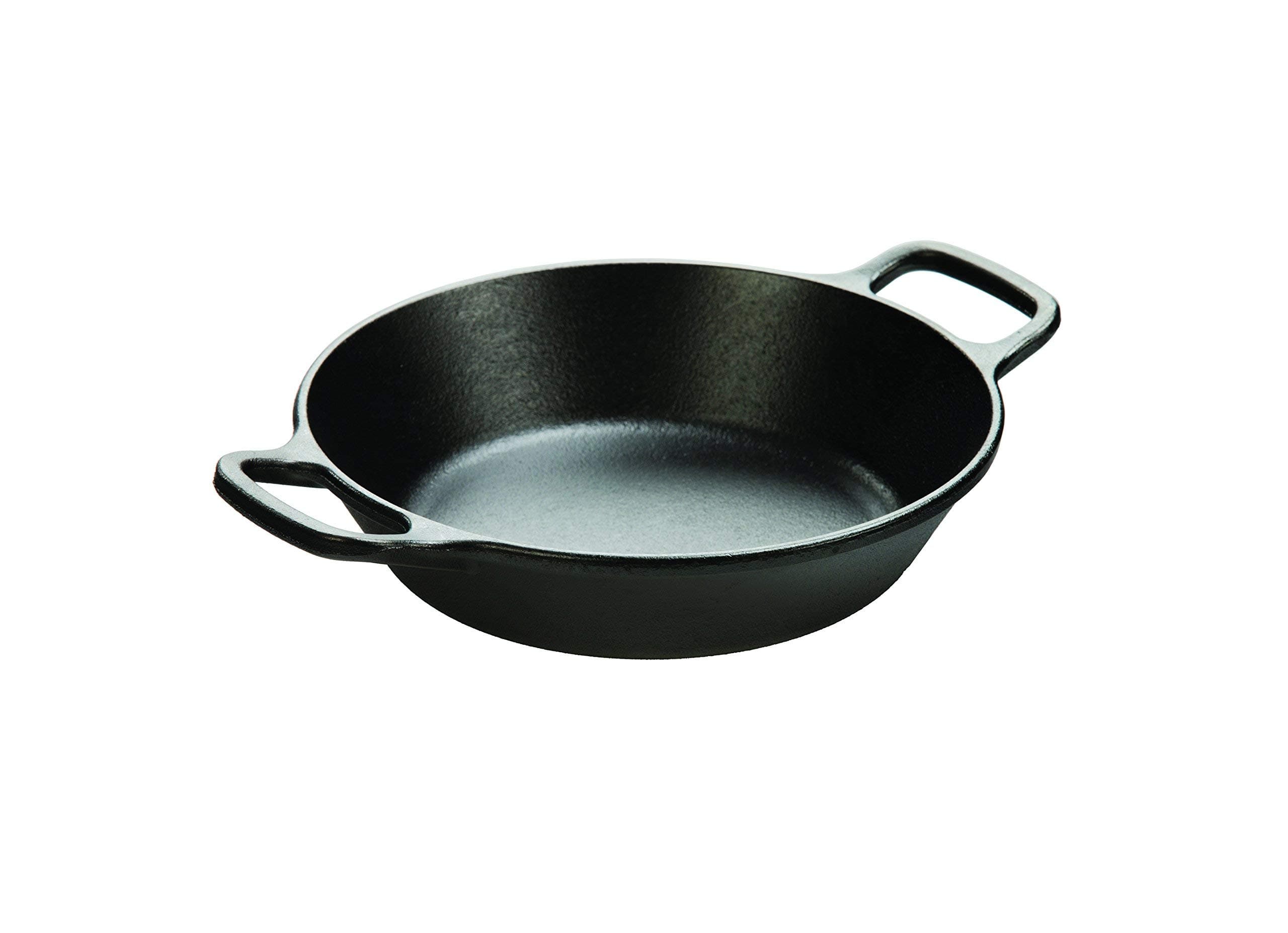 L5RPL3 Cast Iron Round Pan with Loop, 8 Inch (Black)