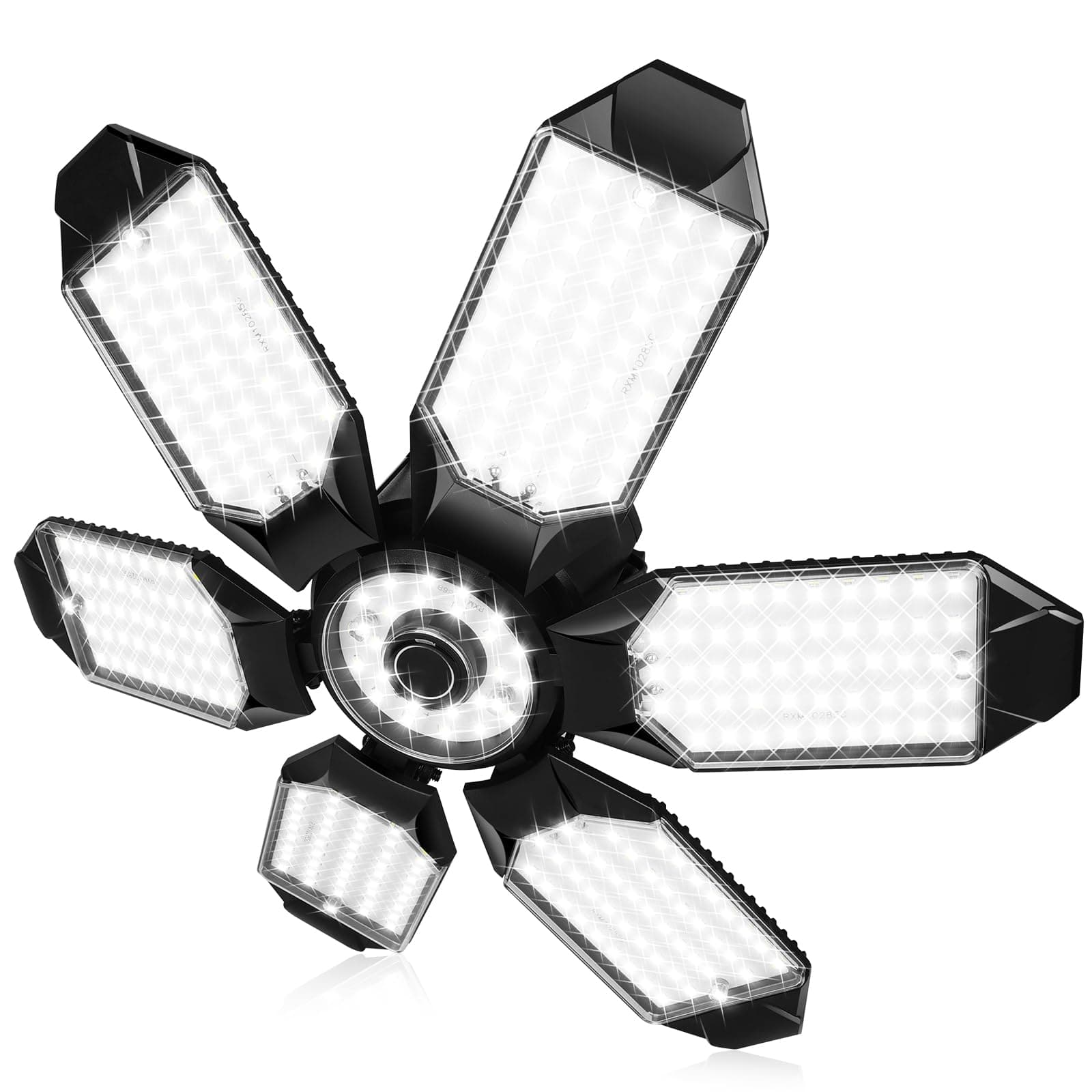 ELIVERN 60W 6000 Lumens, E26 LED Daylight Deformable Garage Light Bulbs Lights, Ordinary