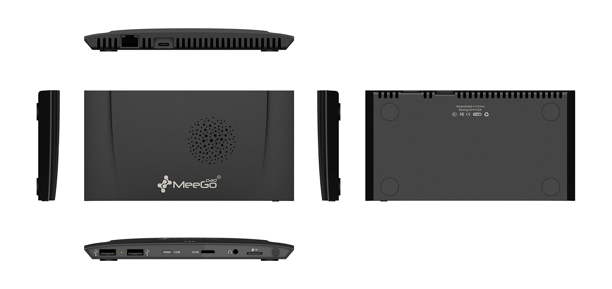 MeeGOPad T09 4GB RAM 64G Type-C Mini PC Box,Licensed Windows 10 Intel x5-Z8350 Dual Band Wifi 2.4G/5G 1000Mbps LAN Compute Stick (4G 64G STANDARD)