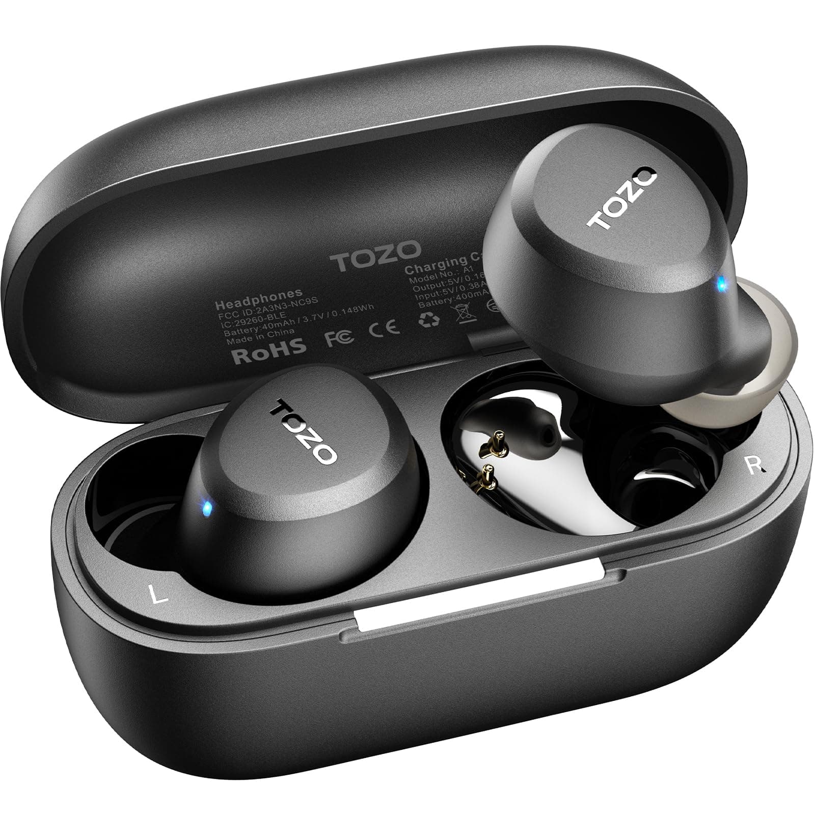 - A1 Wireless Earbuds Bluetooth 5.3 Light Weight in Ear IPX5 Waterproof Headphones 2 Mic for AI Calls, Immersive Premium Sound Bass Headset with Charging Case, 32 Presets EQ Customization via App