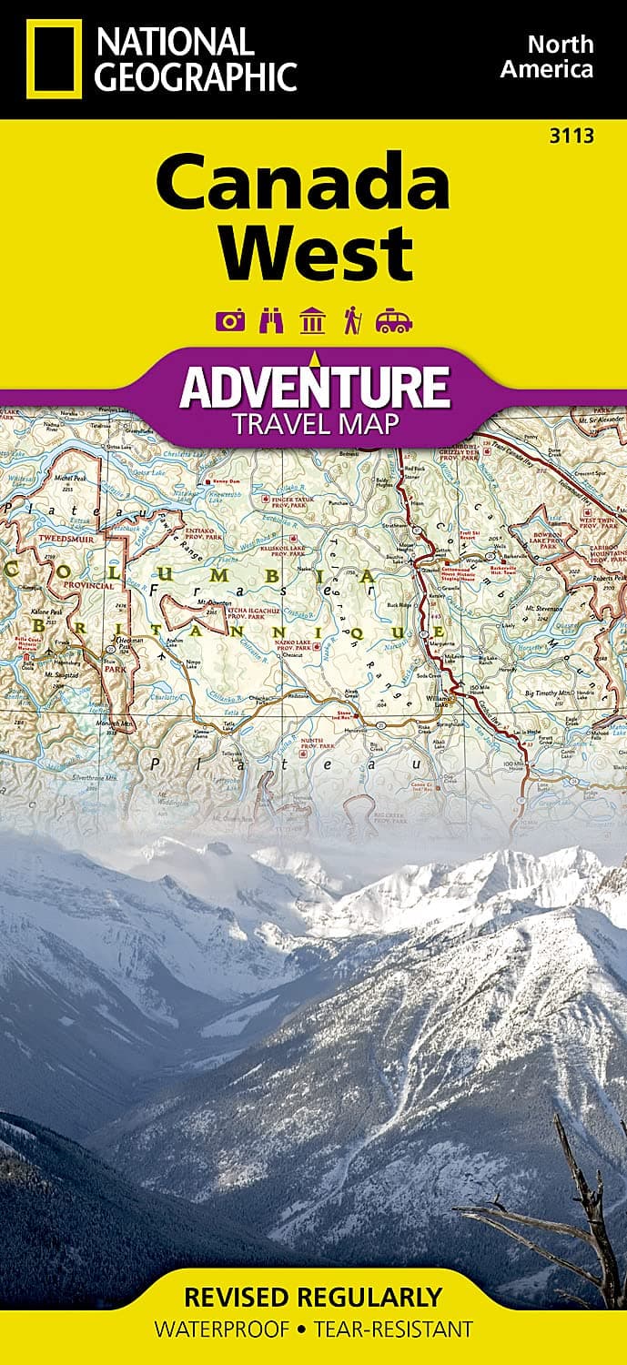 Canada West Map (National Geographic Adventure Map, 3113)