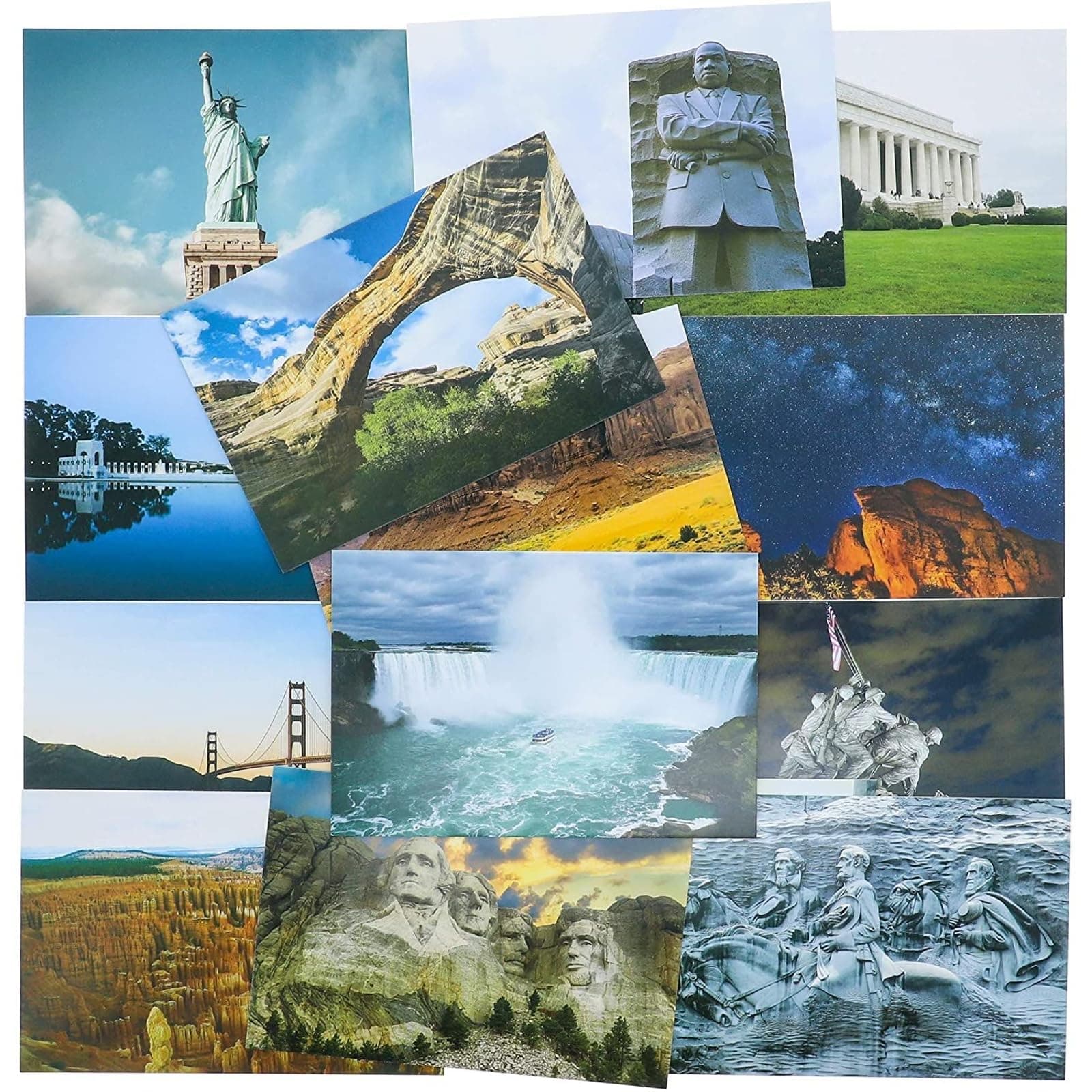 Best Paper Greetings US Monuments Postcards (40-Pack) - Variety Pack of United States National Monuments, 20 Designs (2 of Each)