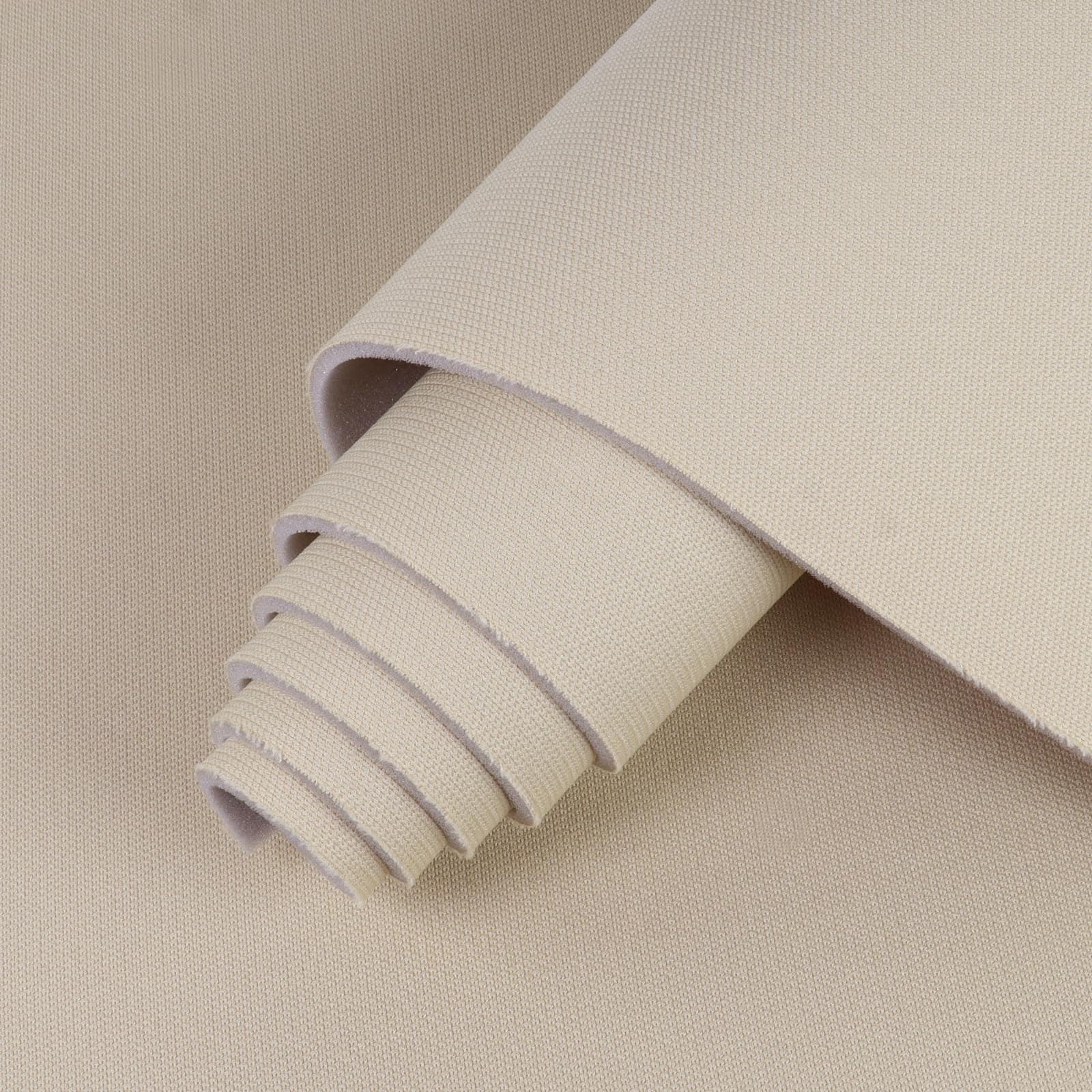 Auto Headliner Fabric Mesh Type 60inx40in with Foam Backing Interior Replacement Headliner Material, for All Vehicles RV Boat Home Roof Upholstery Fabric, Beige