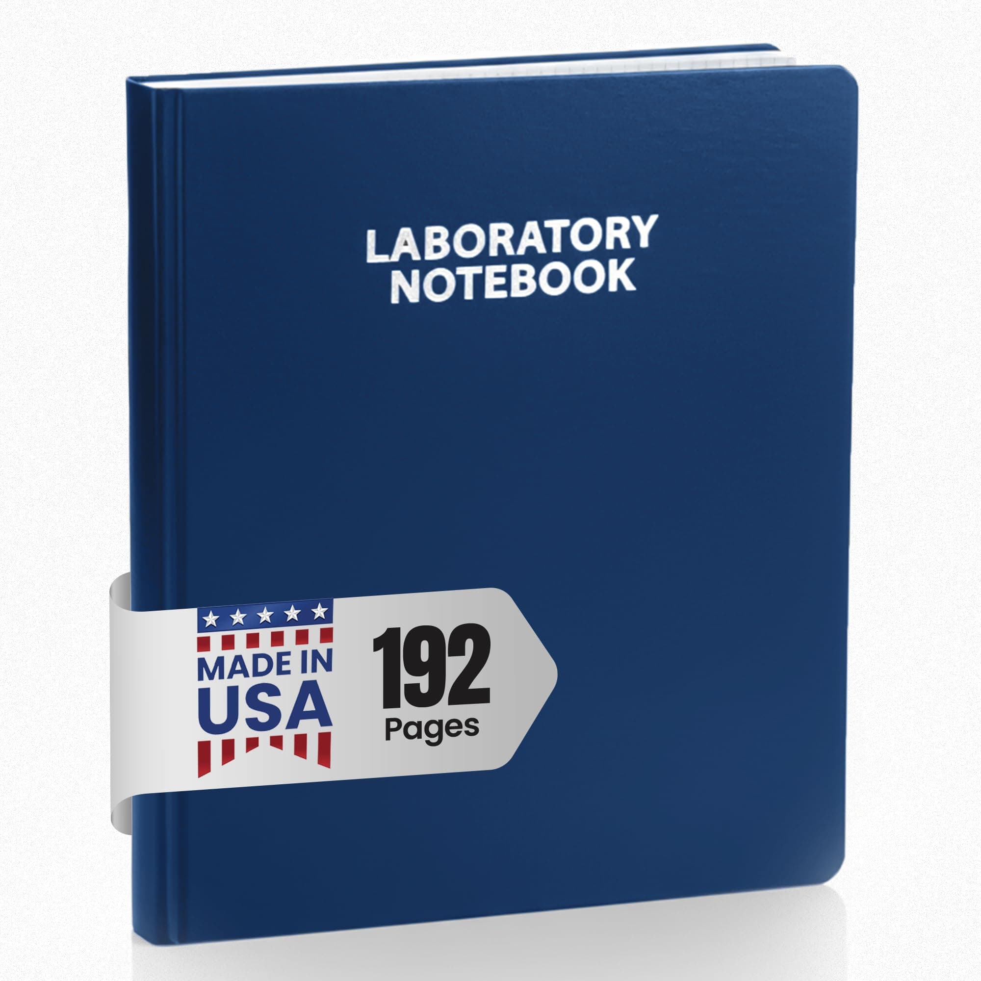 Scientific Notebook Company Flush Trimmed, Model #2001 Research Laboratory Notebook, 192 Pages, Smyth Sewn, 9.25 X 11.25, 4x4 Grid (Blue Cover)